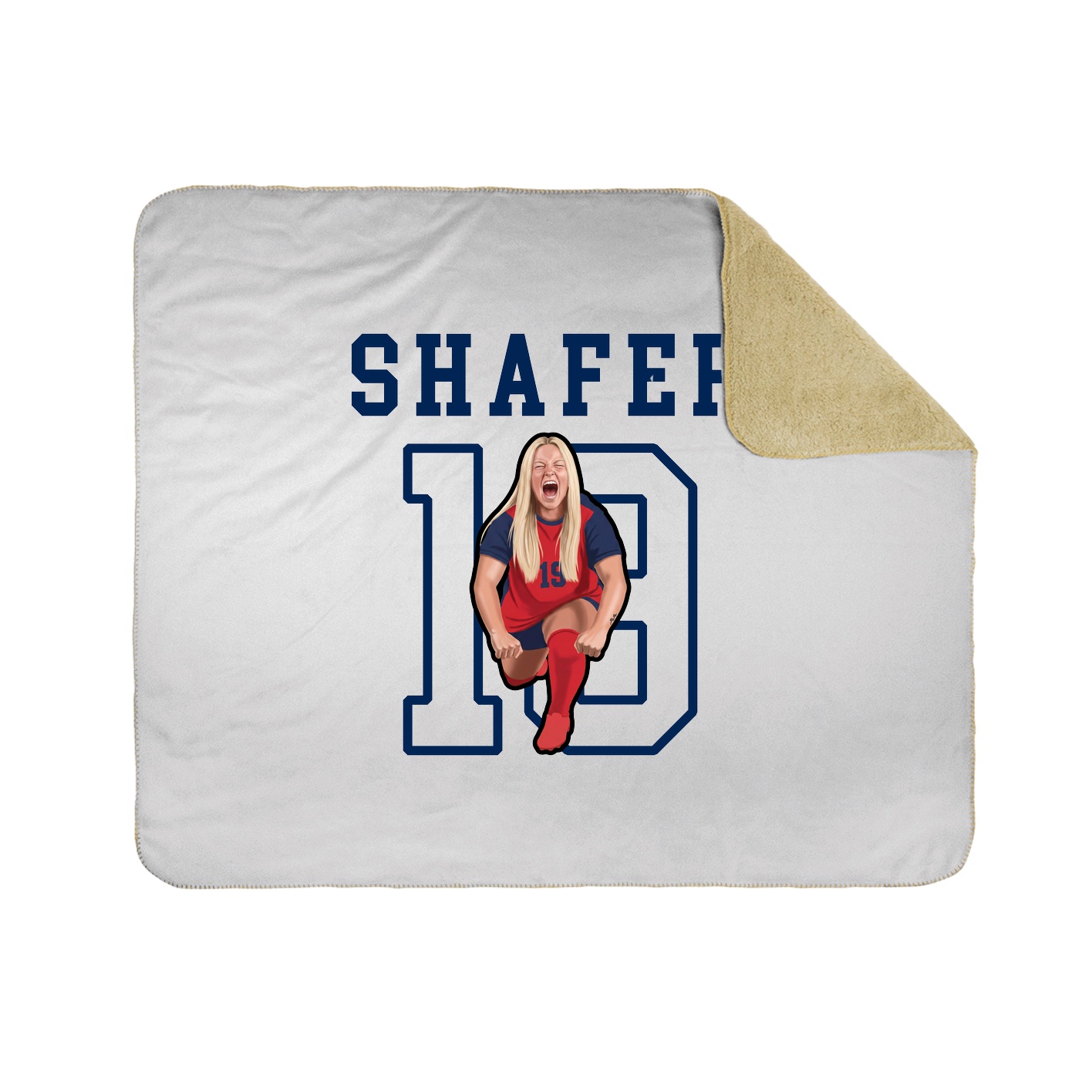 Throw Blanket — Shirsey in White