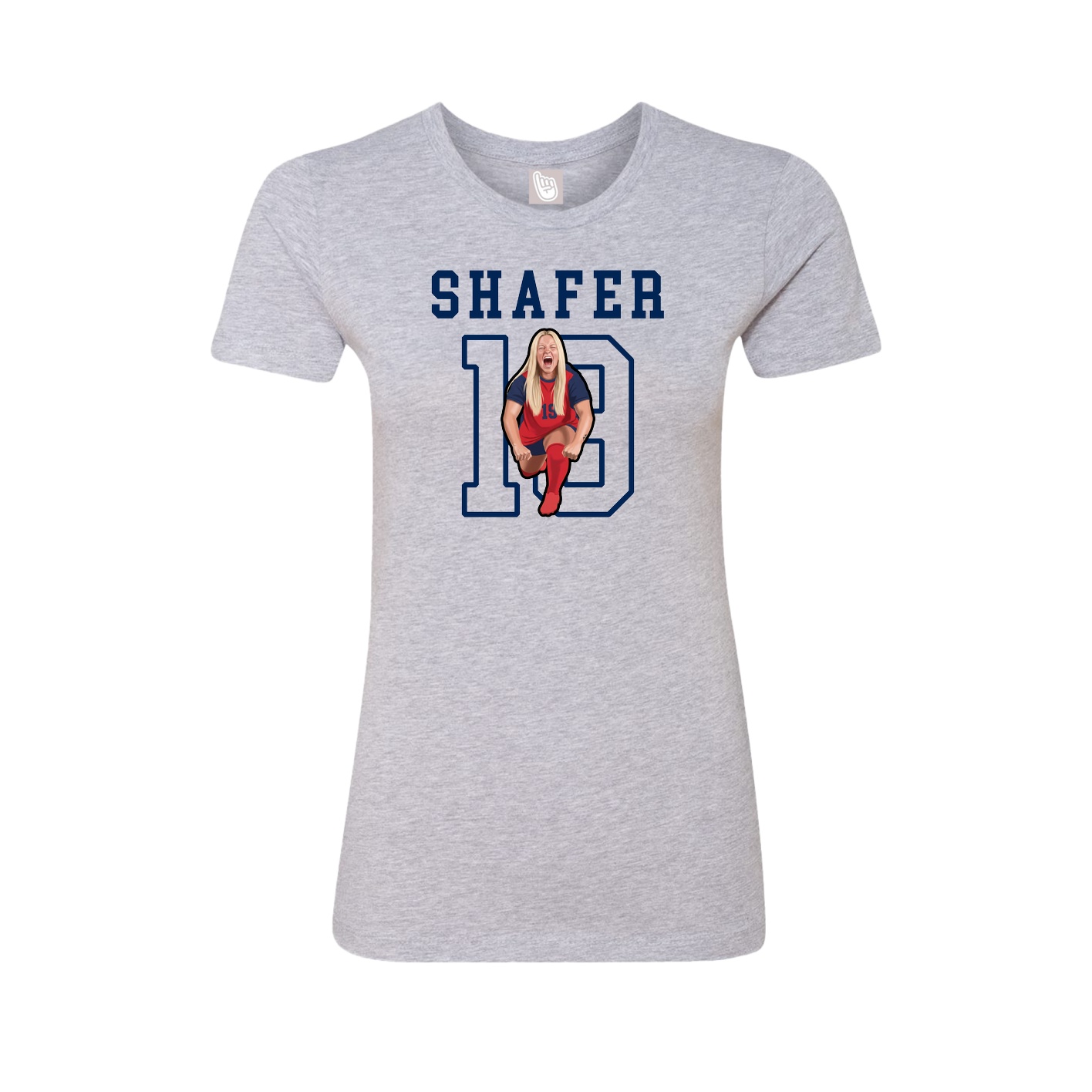 Fitted Women's Tee — Shirsey in Grey