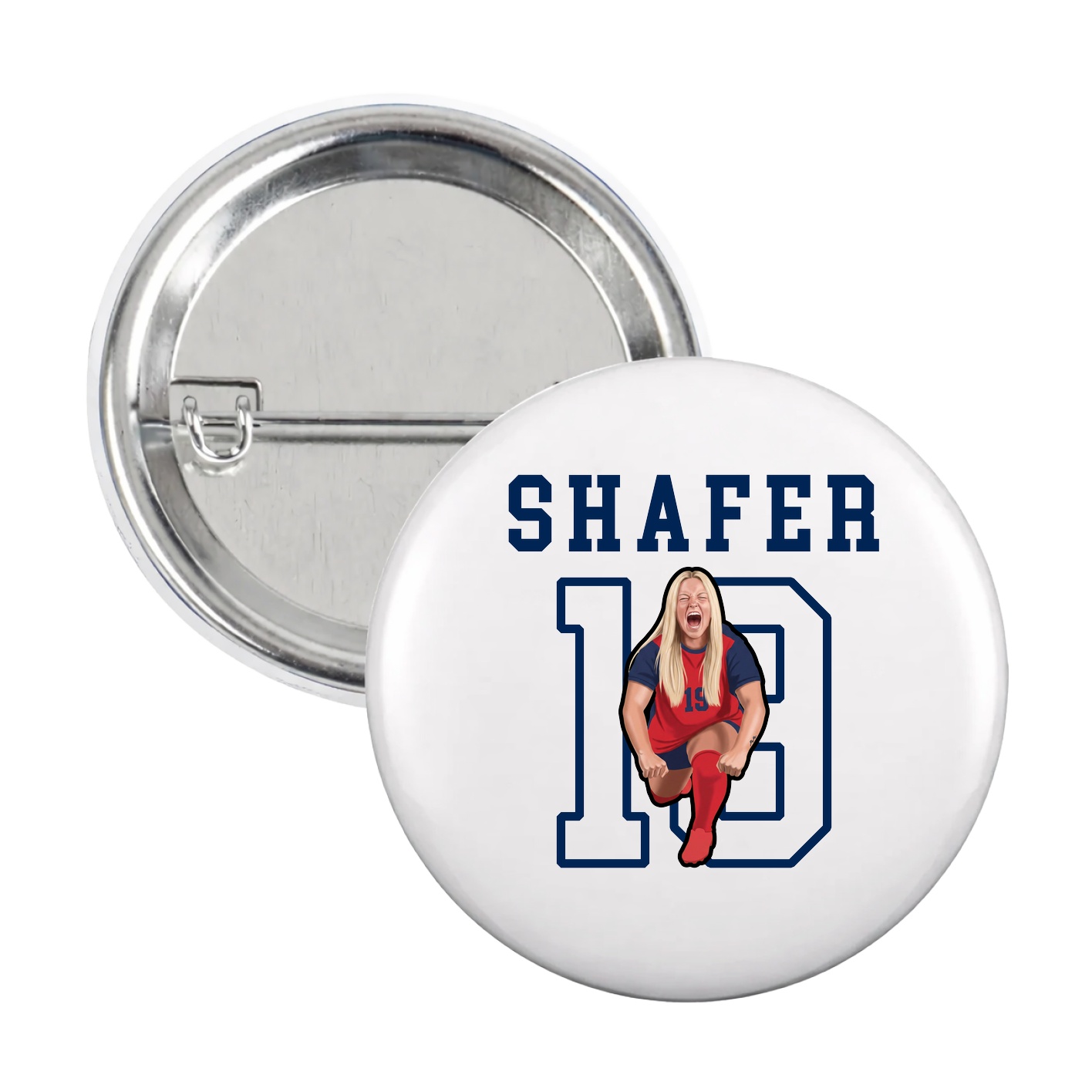 Game Day Button — Shirsey in White