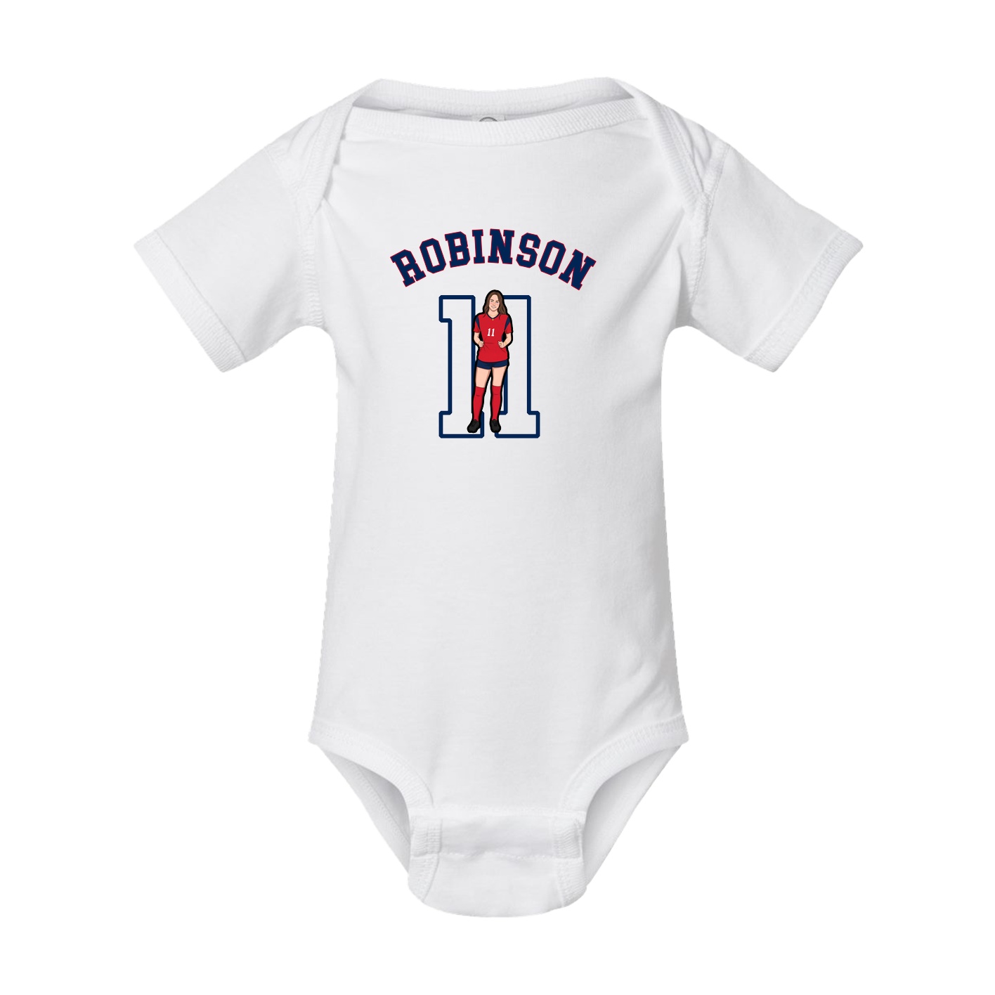 Baby Onesie — Shirsey Arch in White