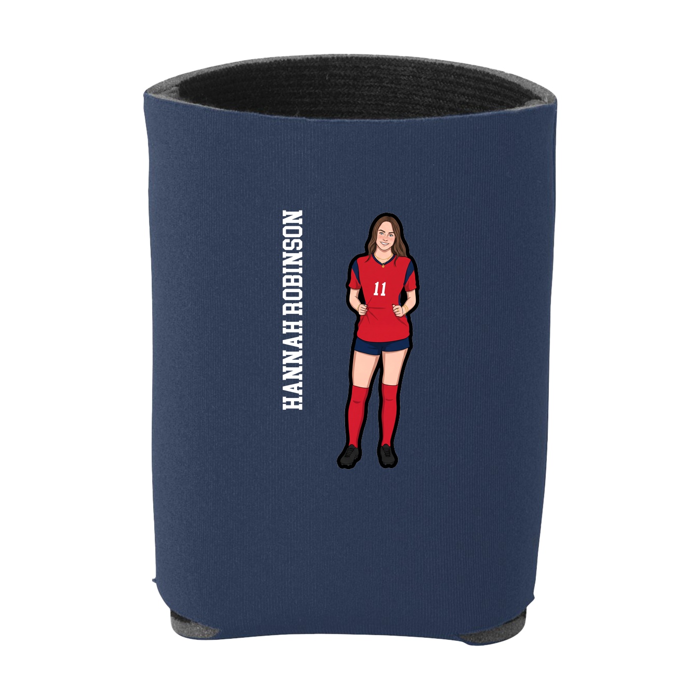 Can Holder — Name Vertical in Navy