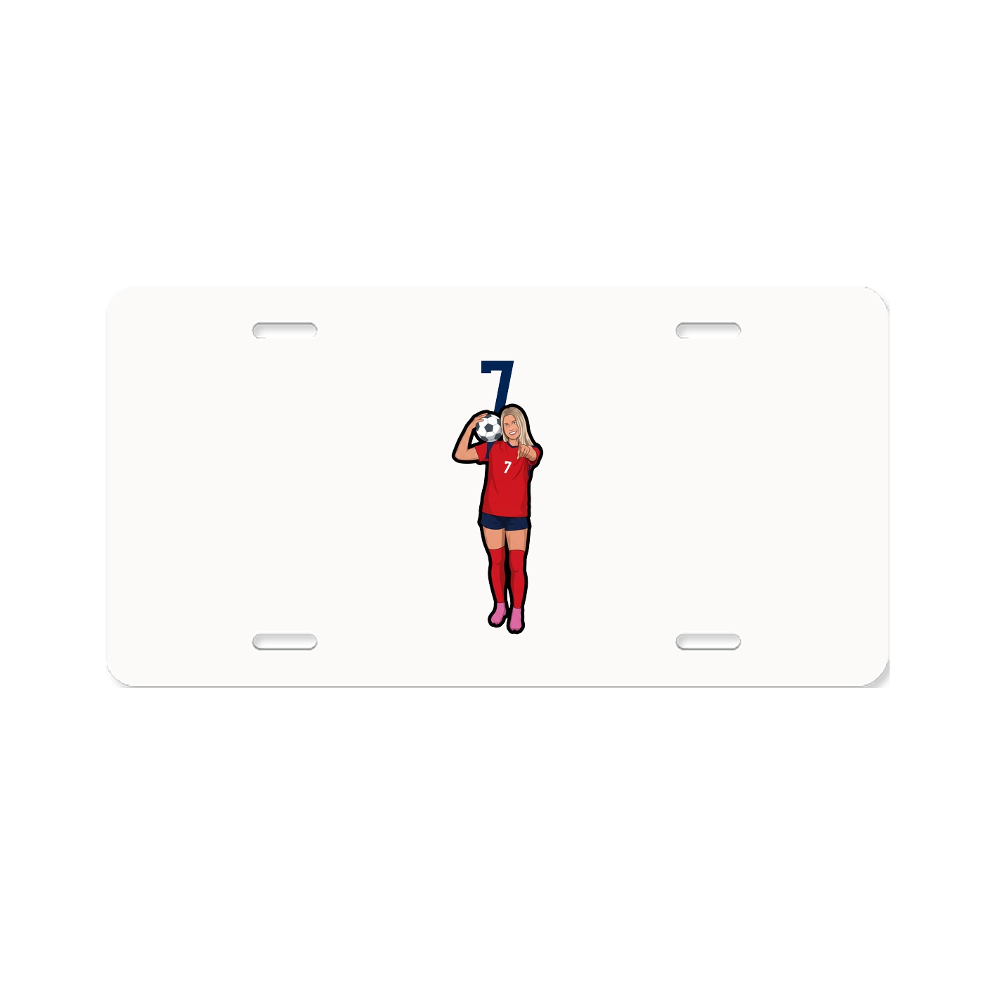 License Plate — Number Top in Classic