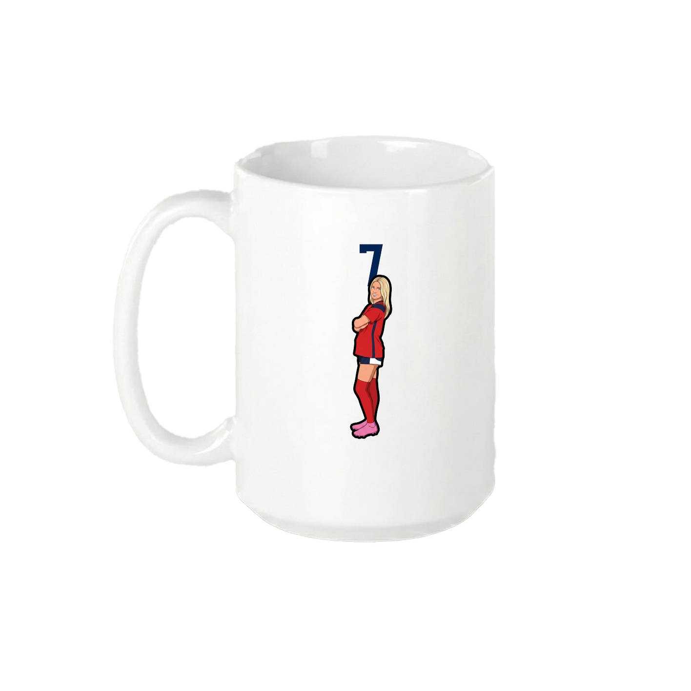 15oz Coffee Mug — Number Top in White