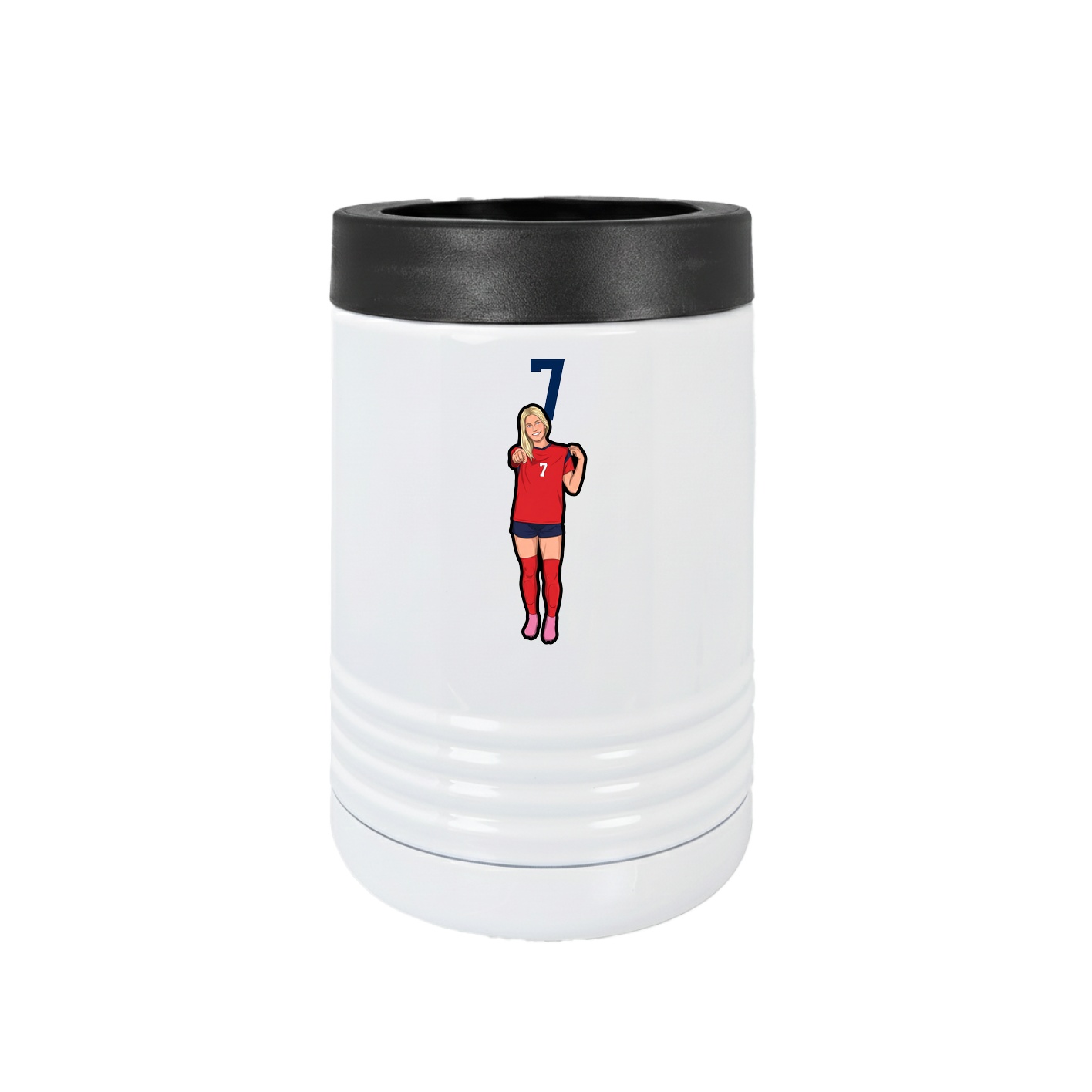 Beverage Holder — Number Top in White
