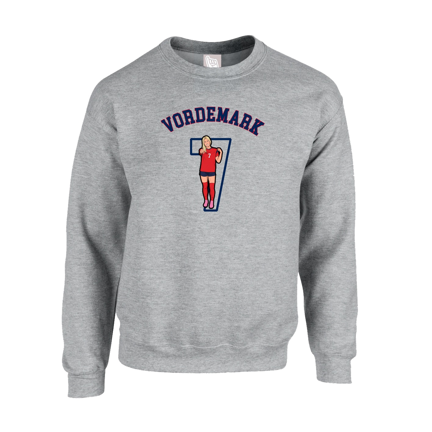 Fleece Crew — Shirsey Arch in Grey