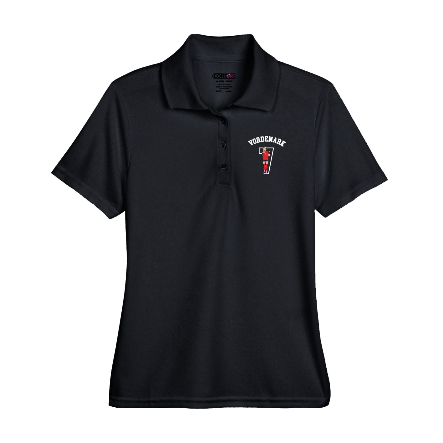 Performance Polo — Shirsey Arch in Black