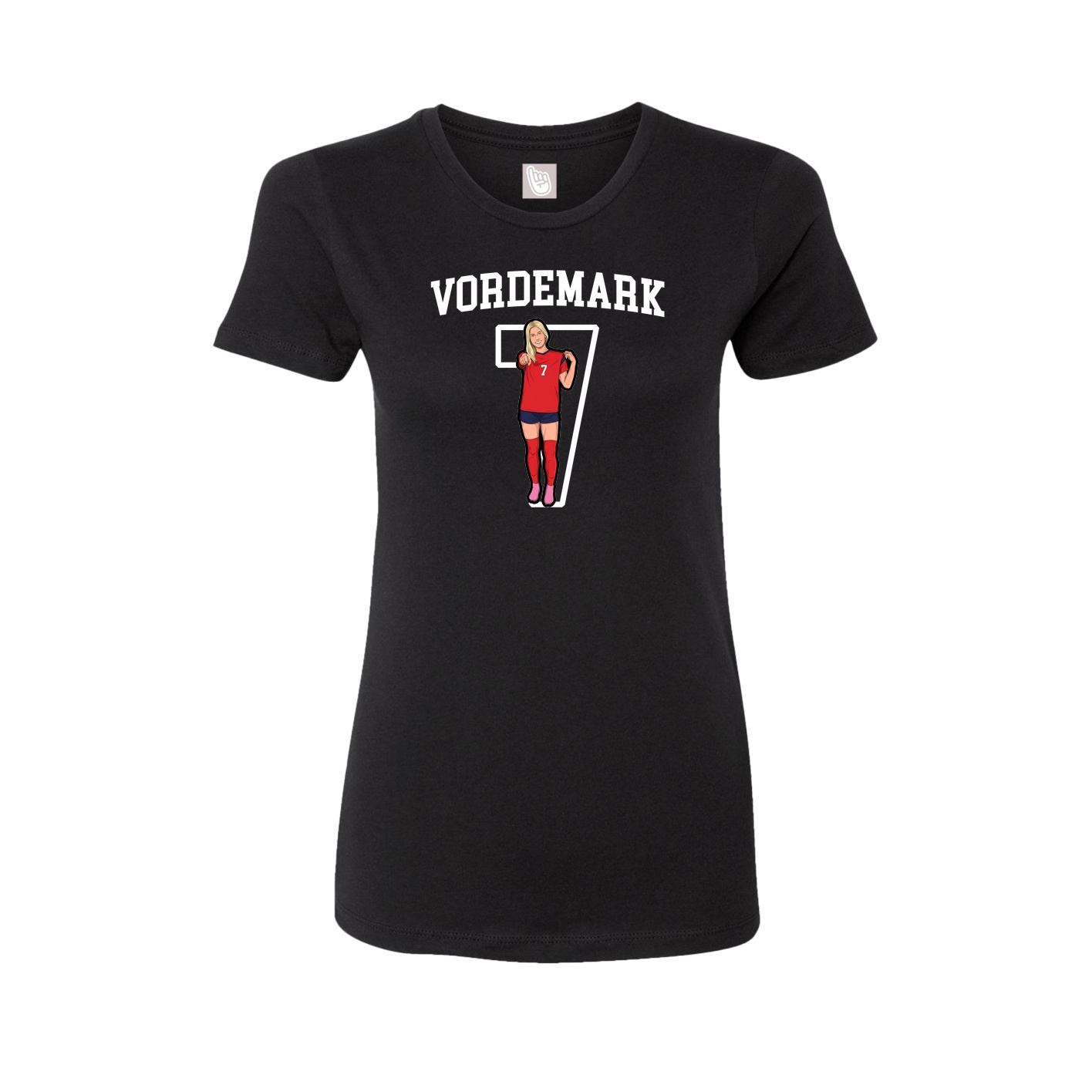 Fitted Women's Tee — Shirsey in Black
