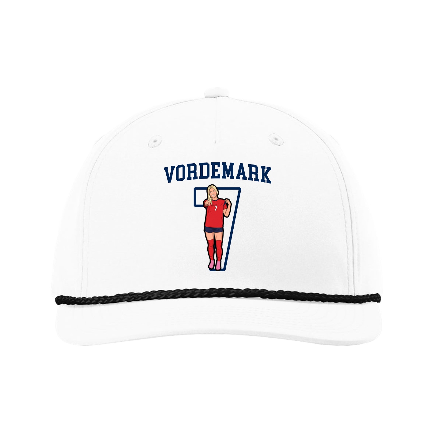 Five-Panel Classic Rope Cap — Shirsey in White