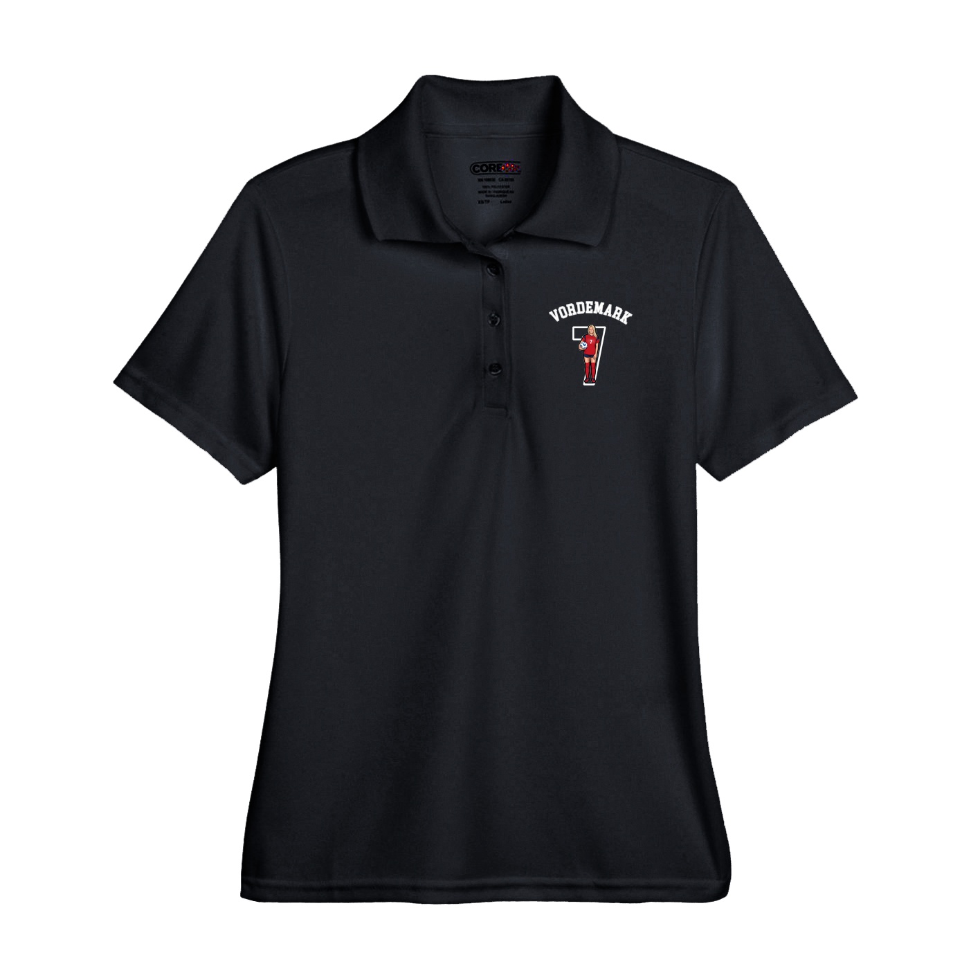 Performance Polo — Shirsey Arch in Black