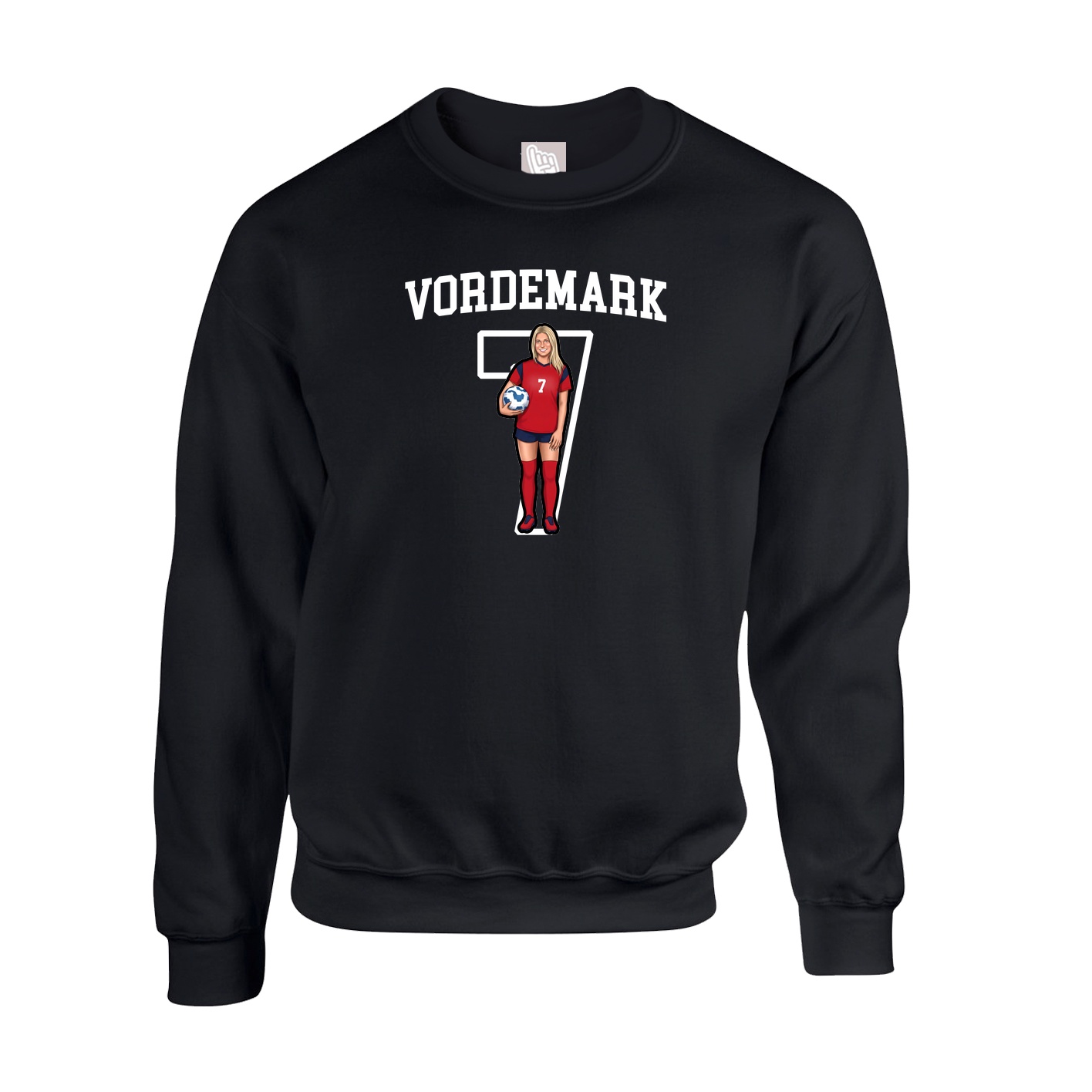 Fleece Crew — Shirsey in Black