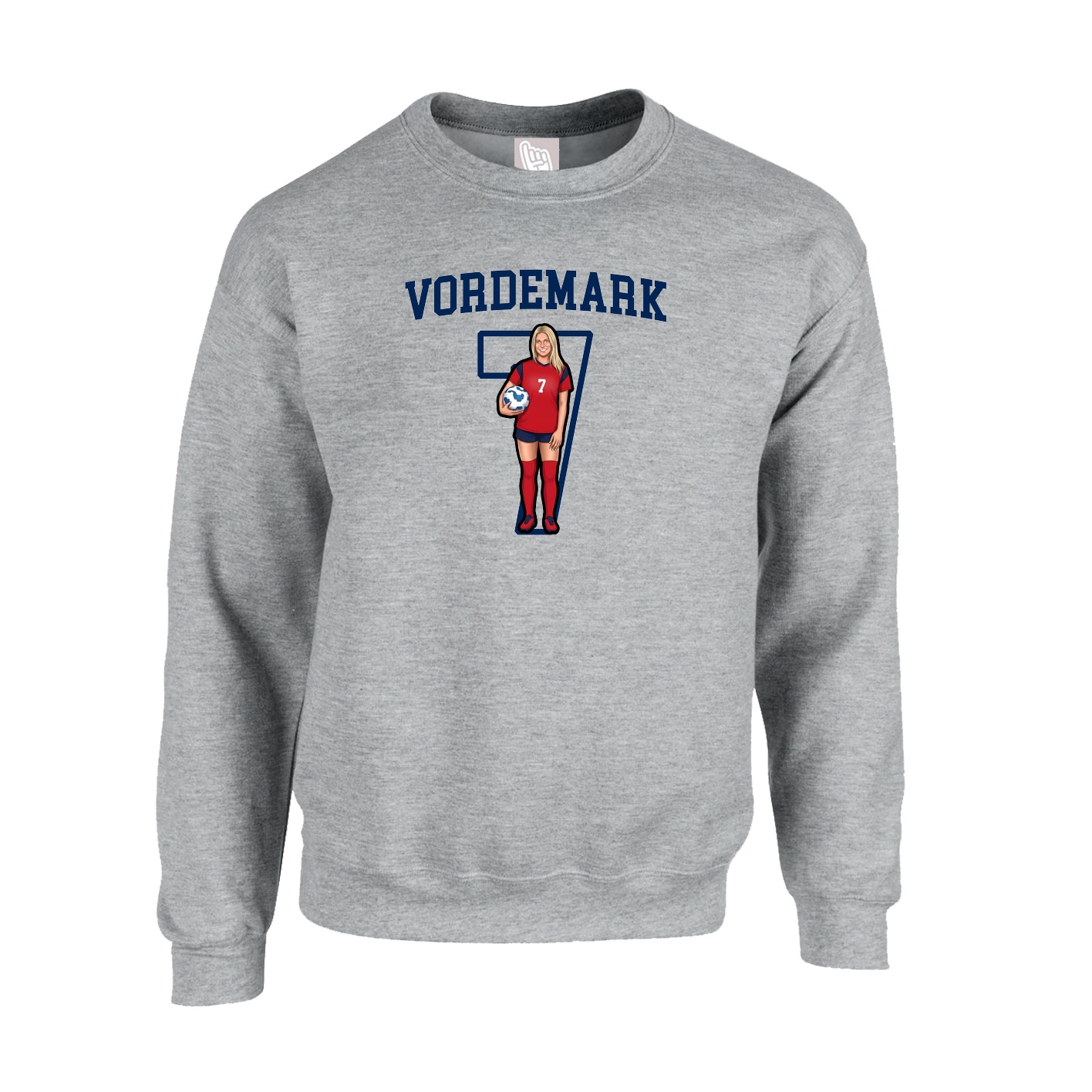 Fleece Crew — Shirsey in Grey
