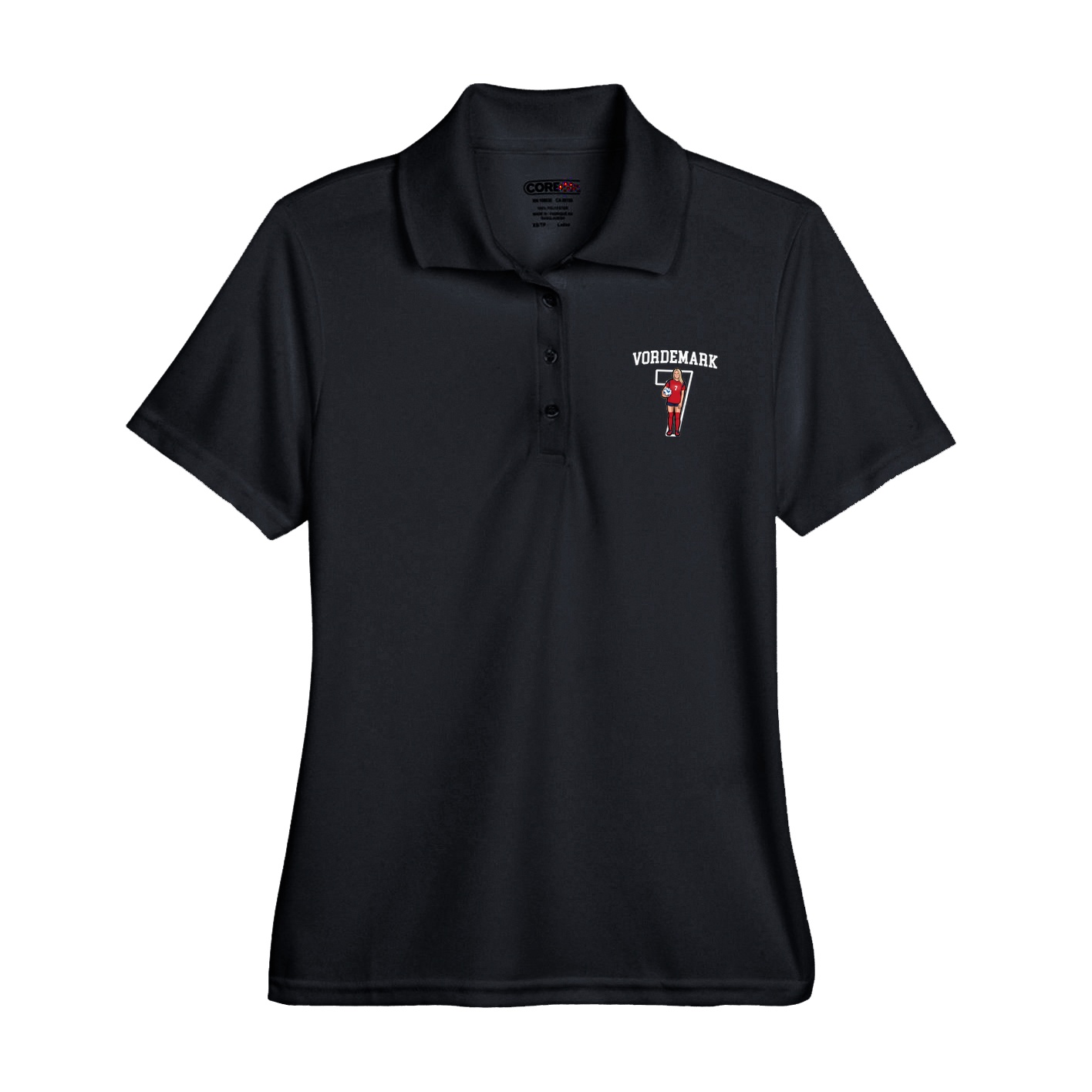 Womens Performance Polo — Shirsey in Black