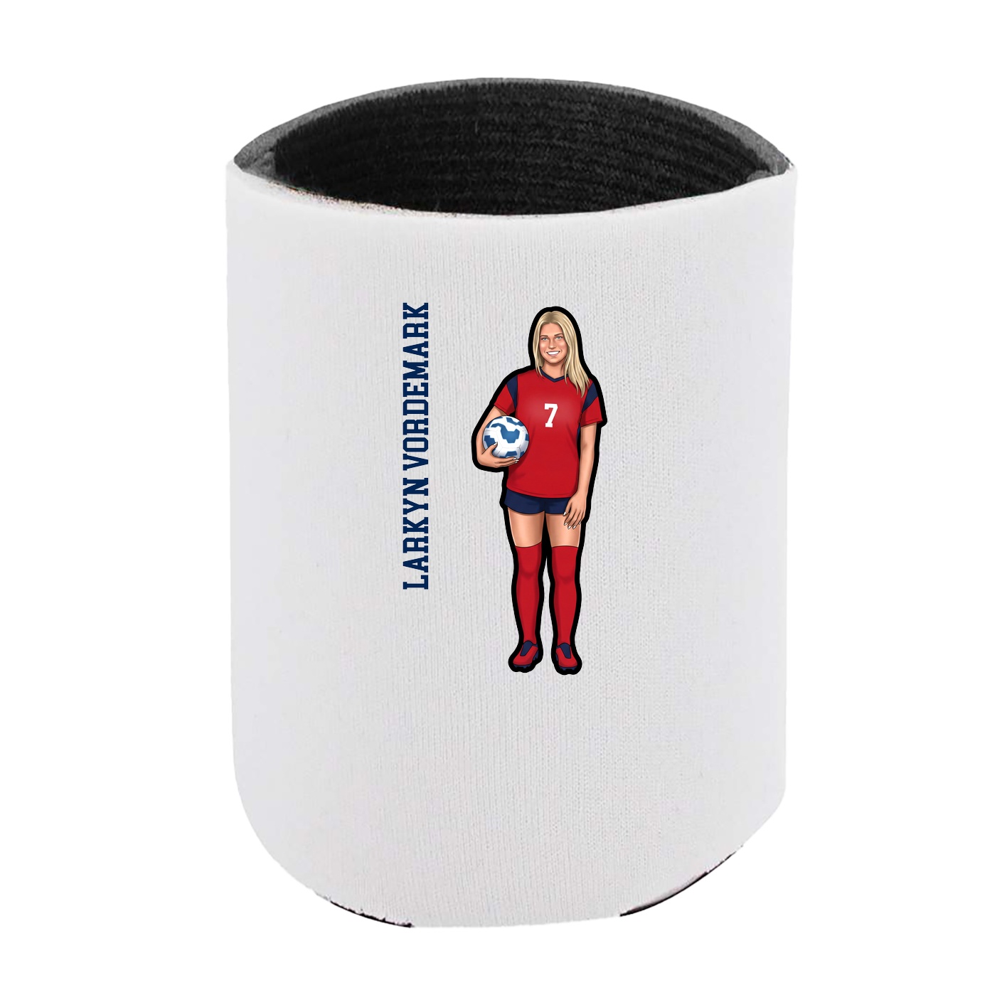 Can Holder — Name Vertical in White