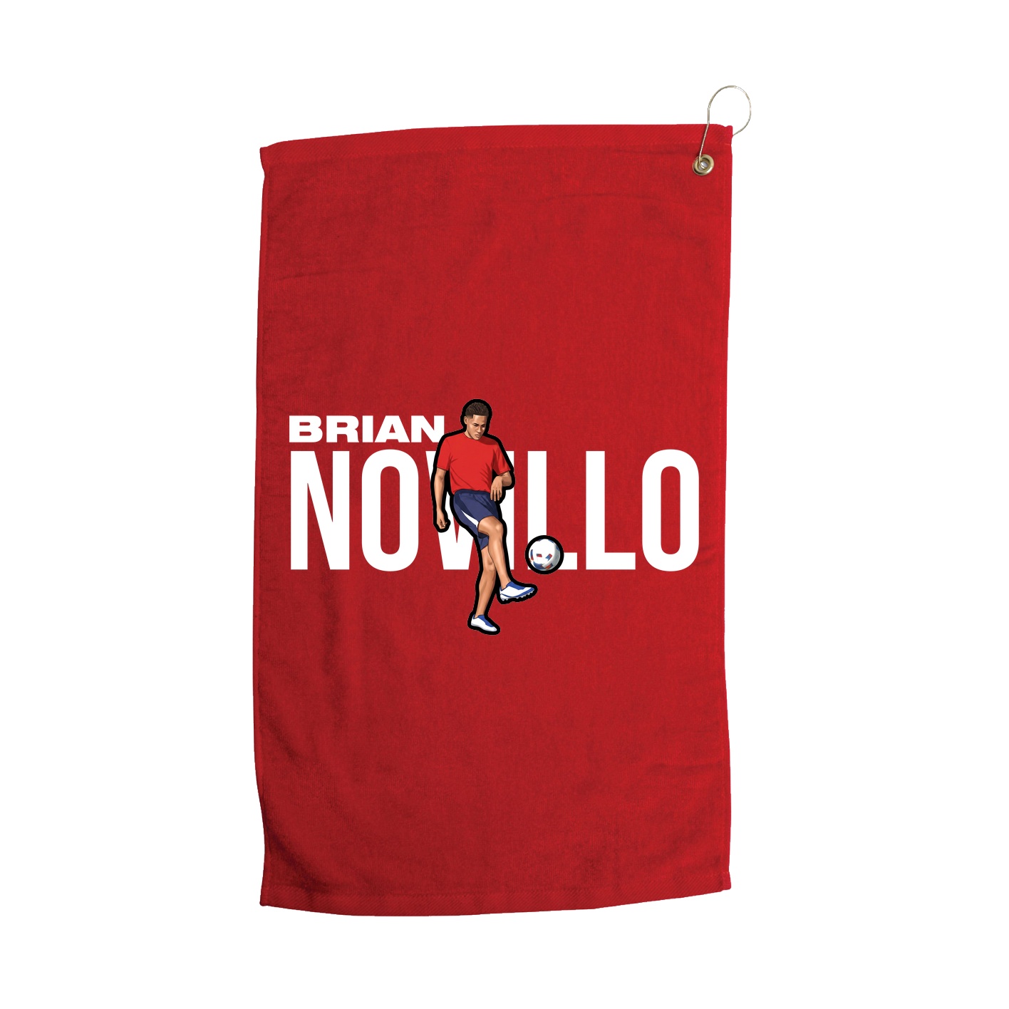 Golf Towel — Player Name in Red