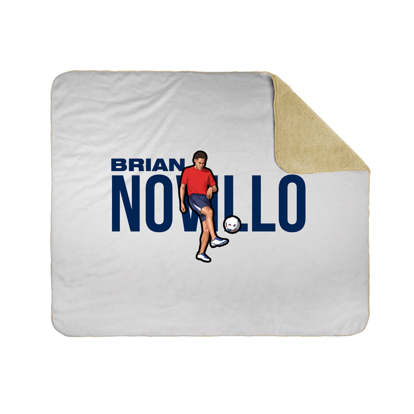 Throw Blanket — Player Name in White
