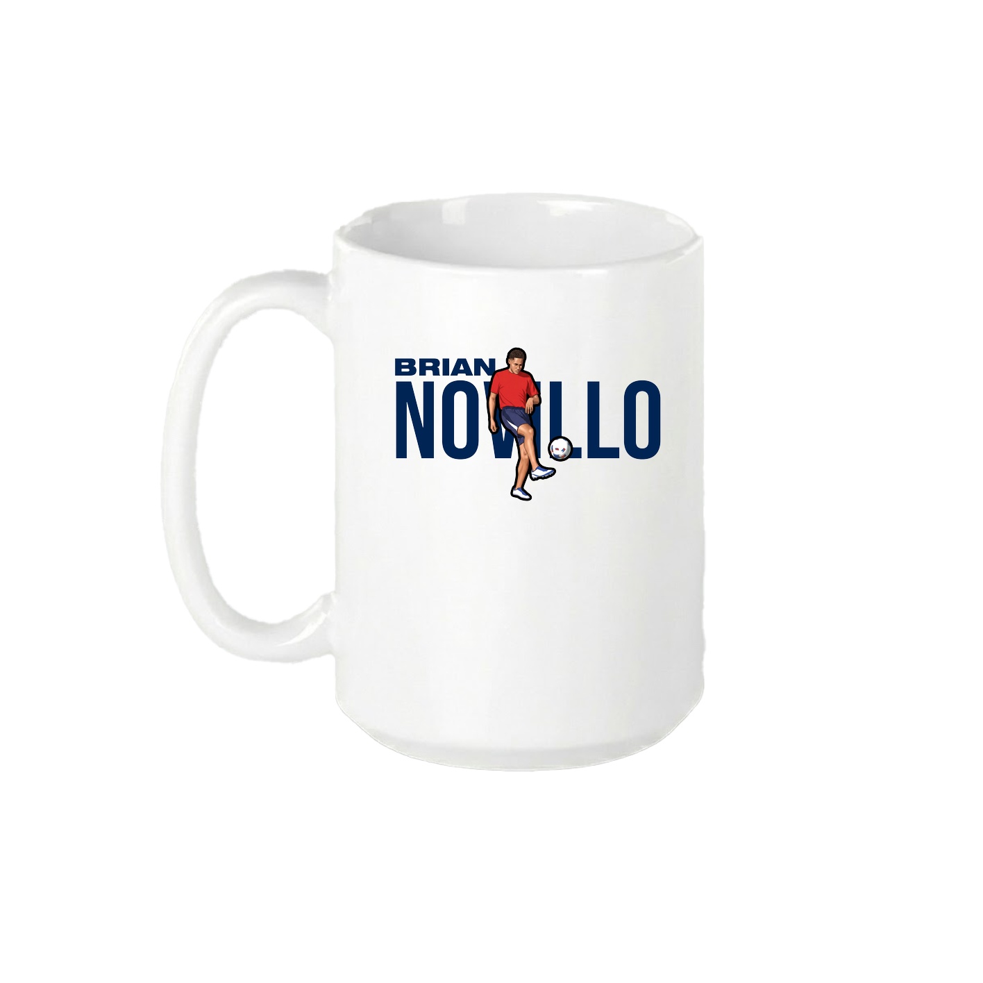 15oz Coffee Mug — Player Name in White