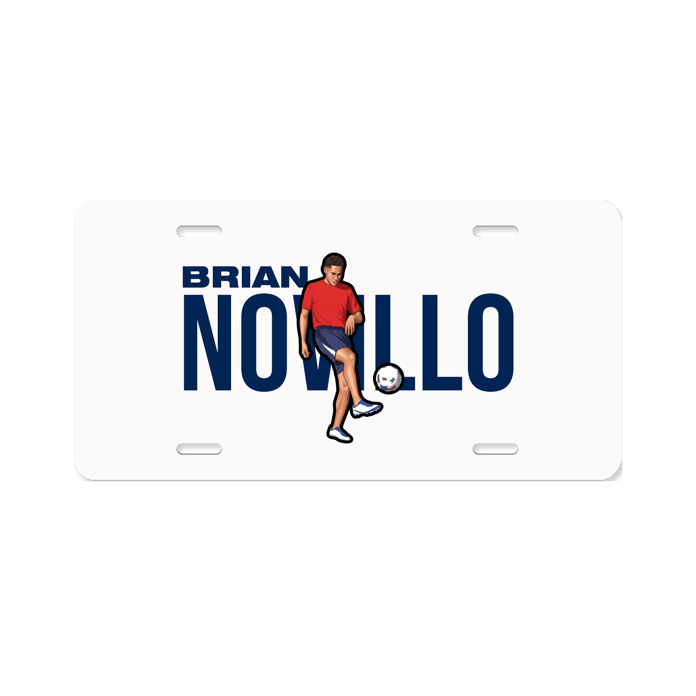 License Plate — Player Name in Classic