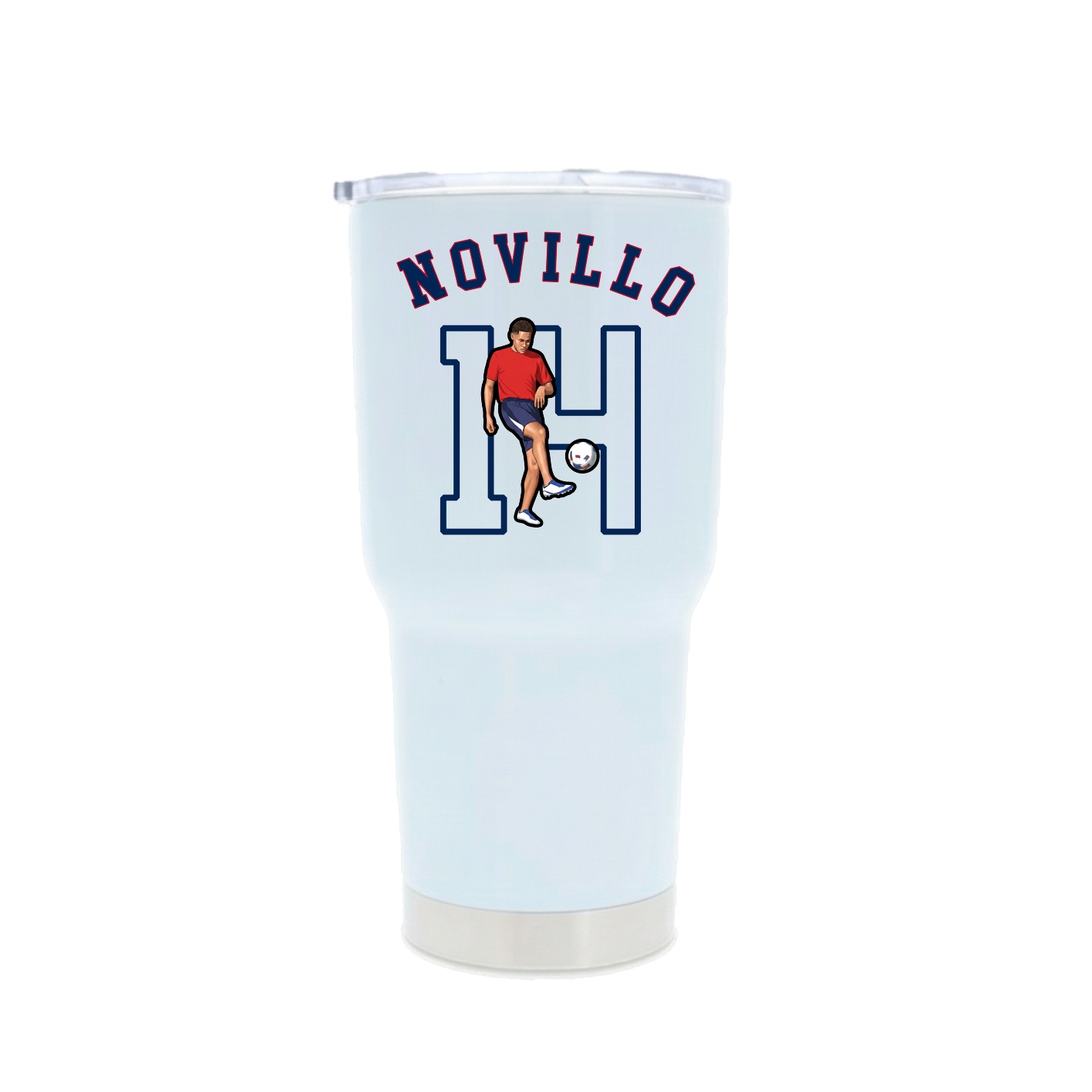 30oz Stainless Steel Tumbler — Shirsey Arch in White