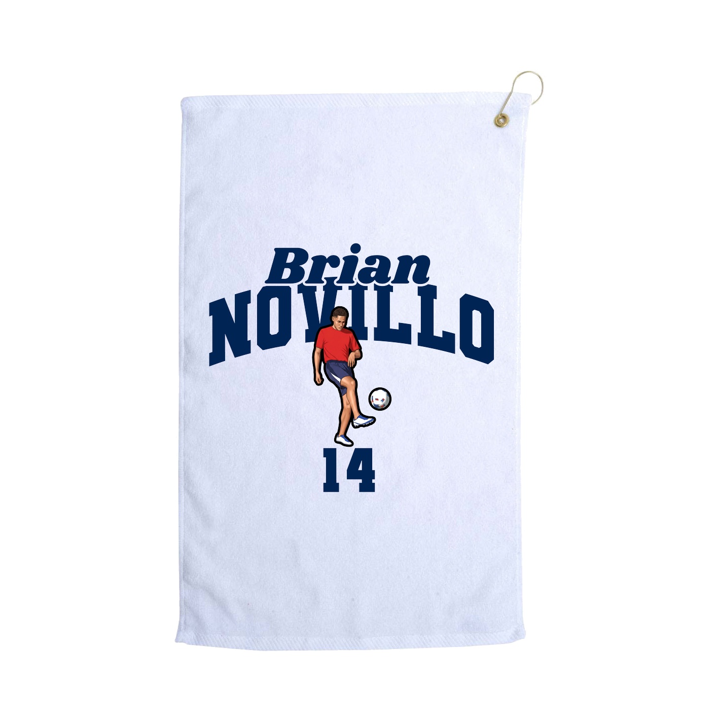 Golf Towel — Signature Arch in White