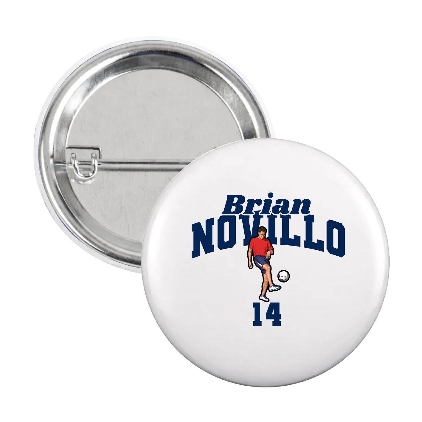 Game Day Button — Signature Arch in White