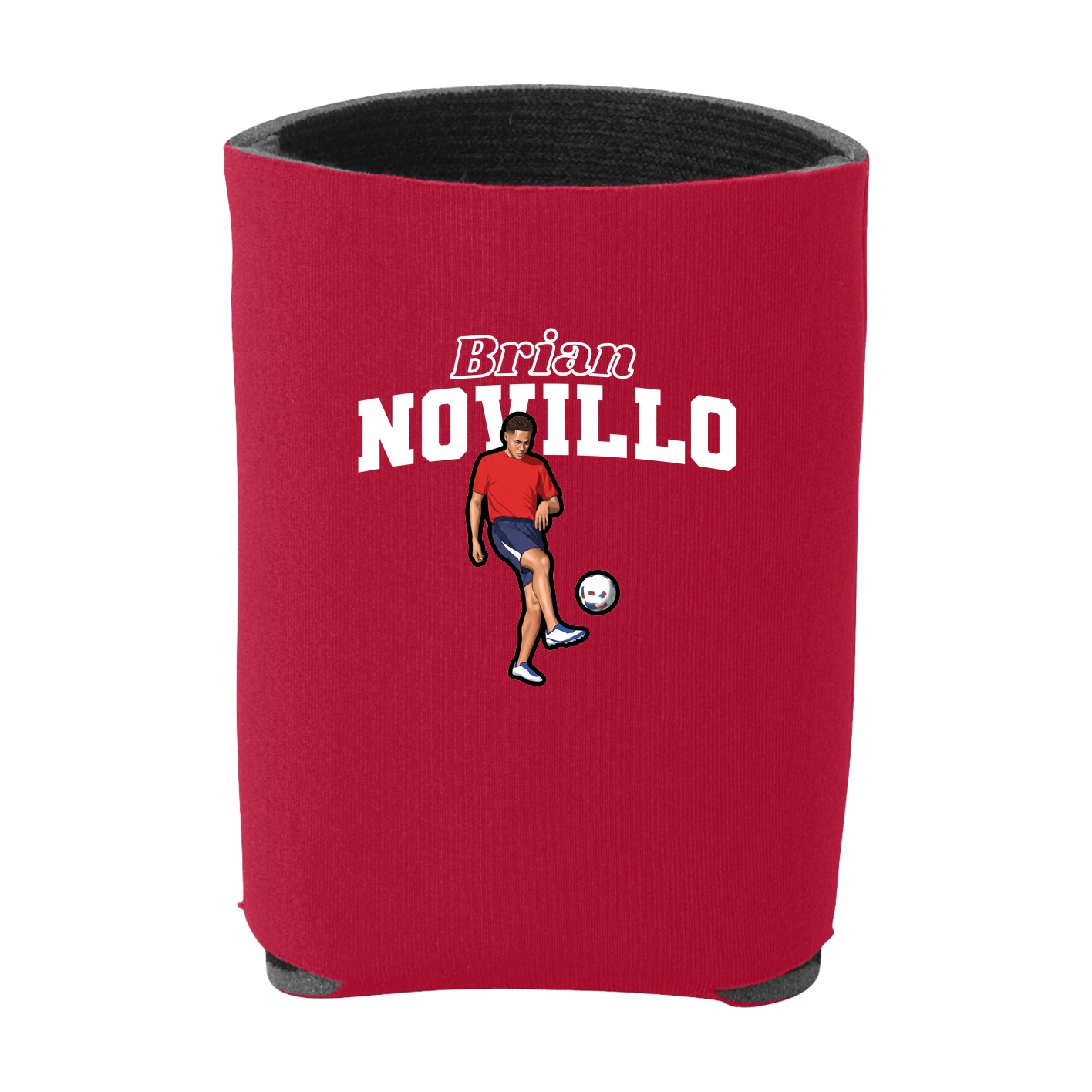 Can Holder — Name Arch in Red