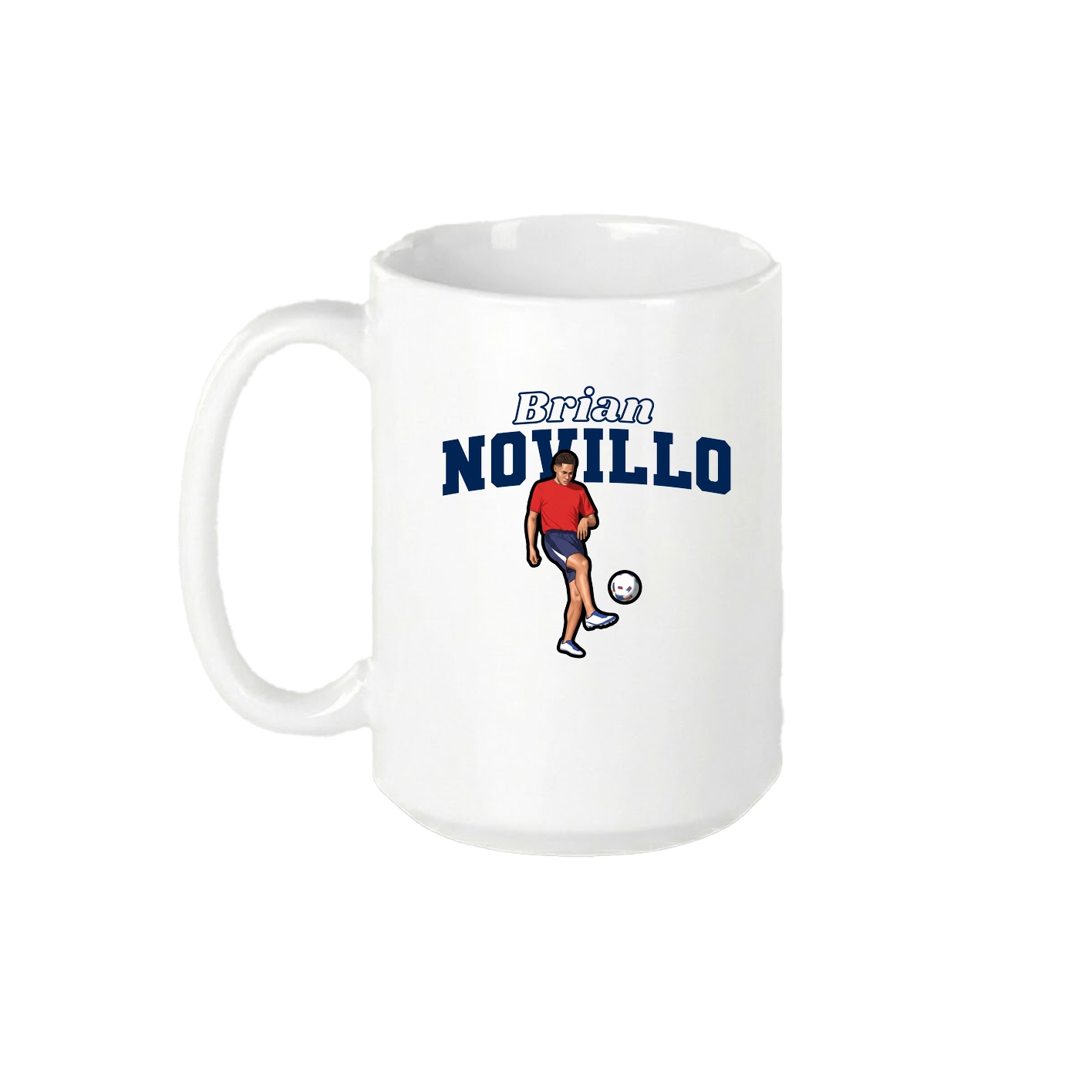 15oz Coffee Mug — Name Arch in White