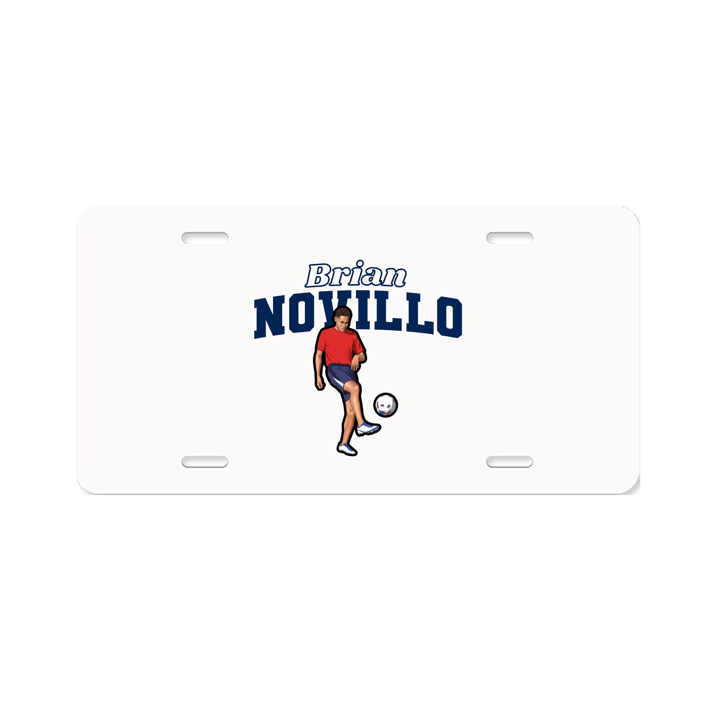 License Plate — Name Arch in Classic