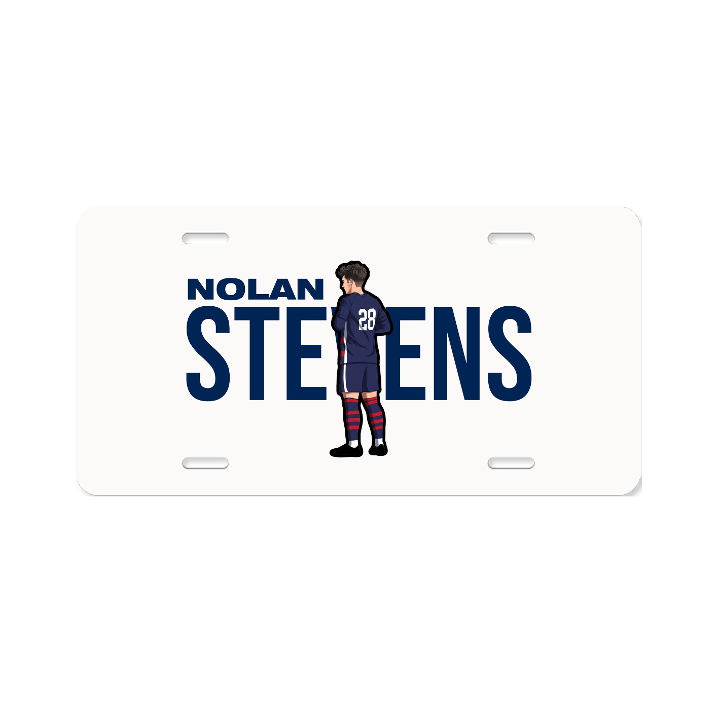 License Plate — Player Name in Classic