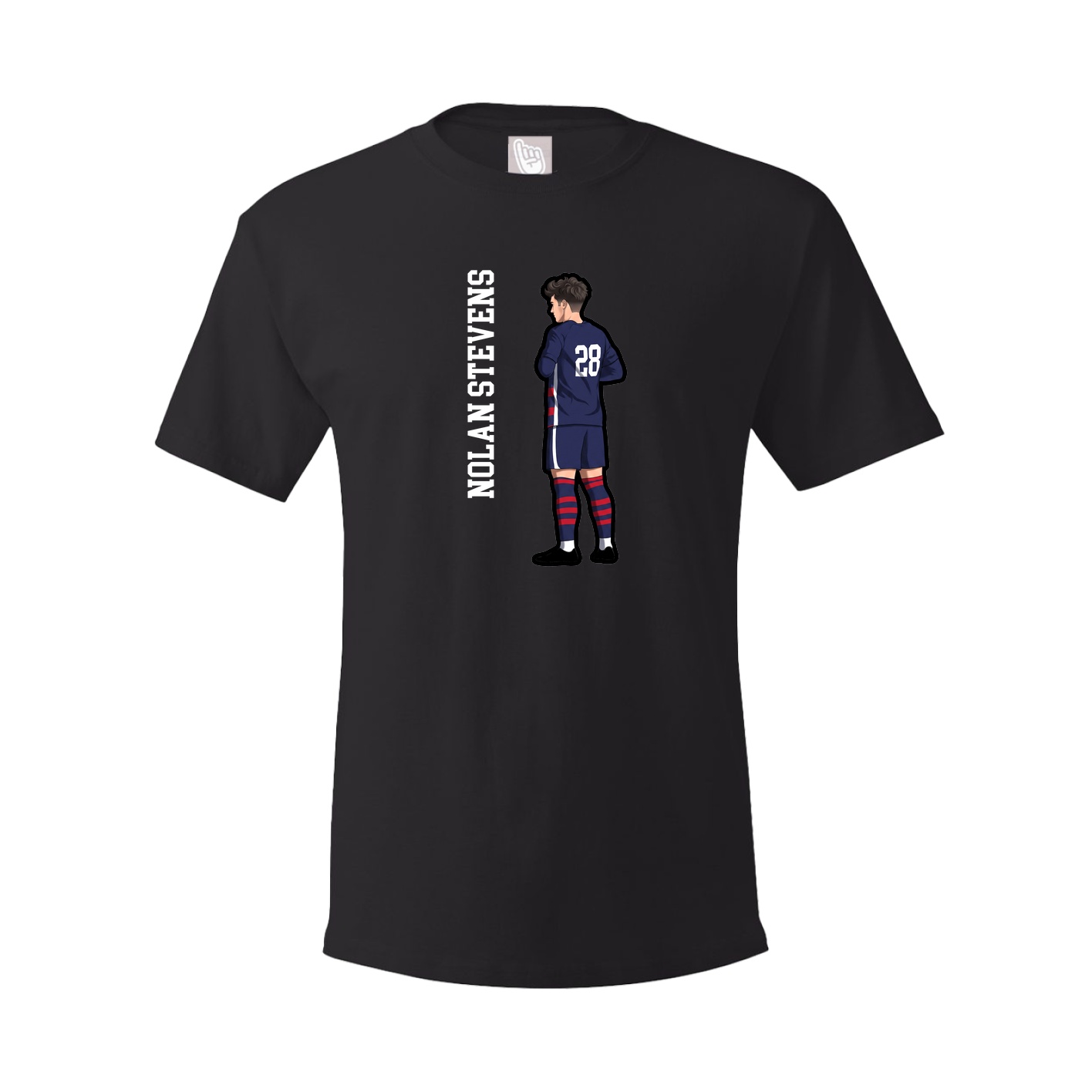 Tee — Name Vertical in Black