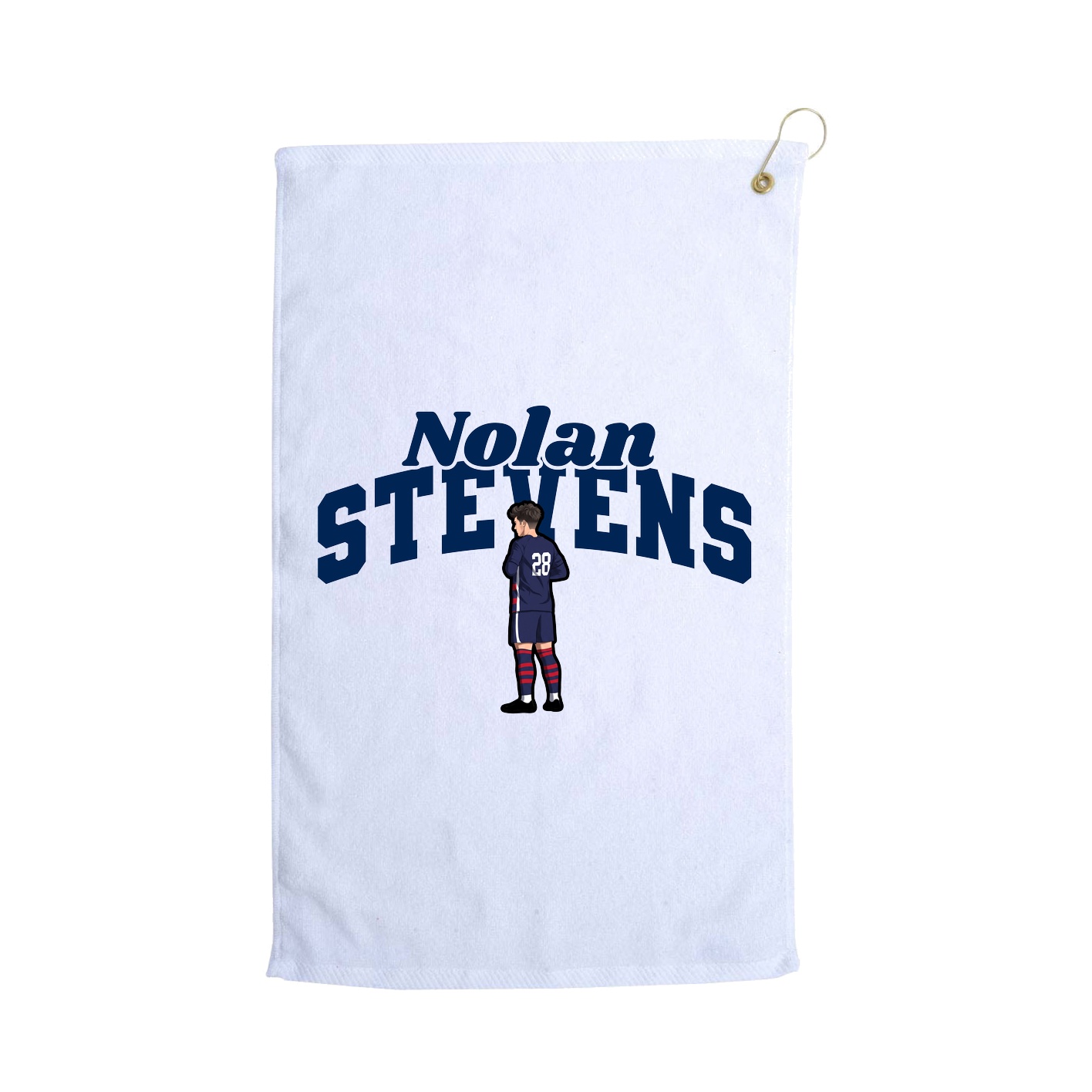 Golf Towel — Signature Arch in White