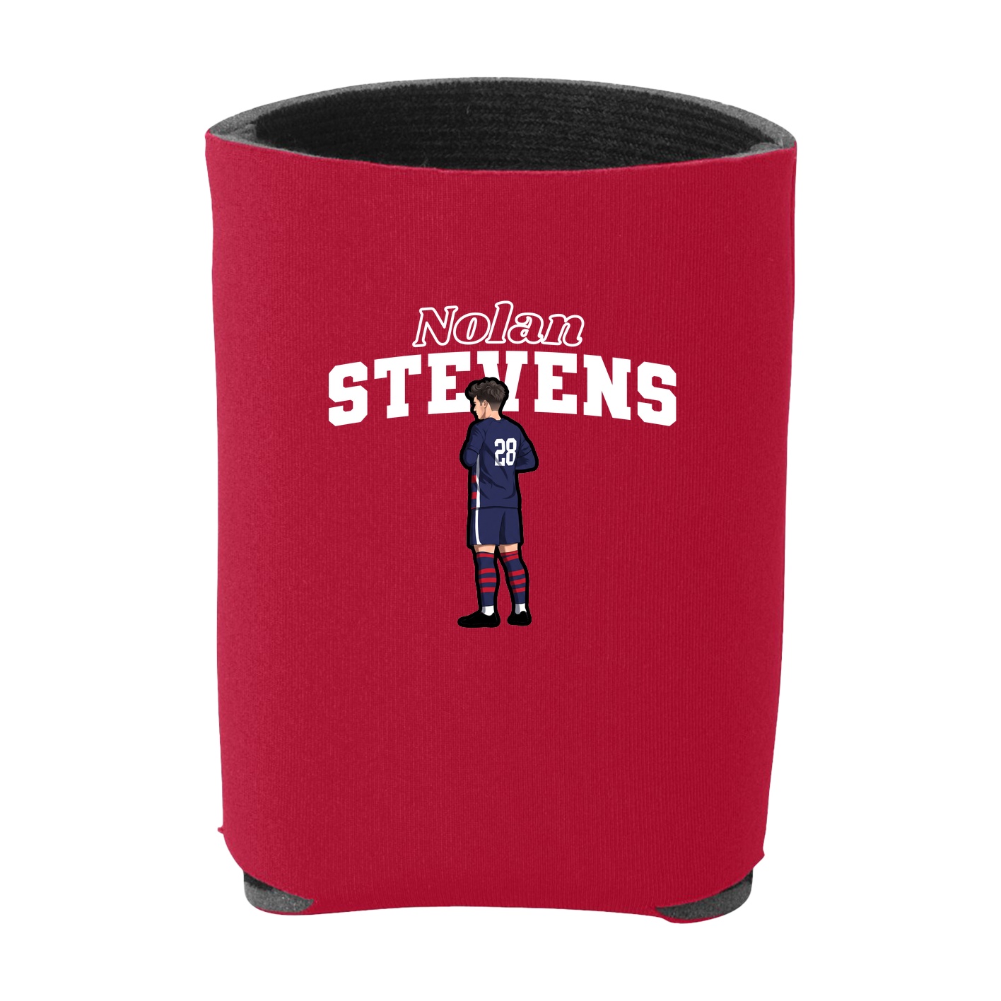 Can Holder — Name Arch in Red