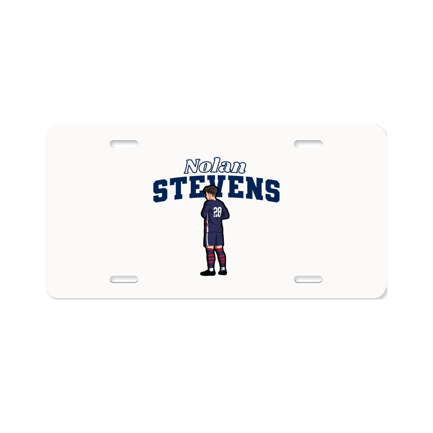 License Plate — Name Arch in Classic