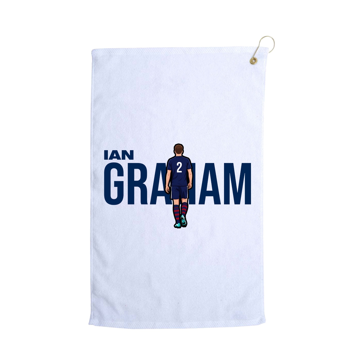 Golf Towel — Player Name in White