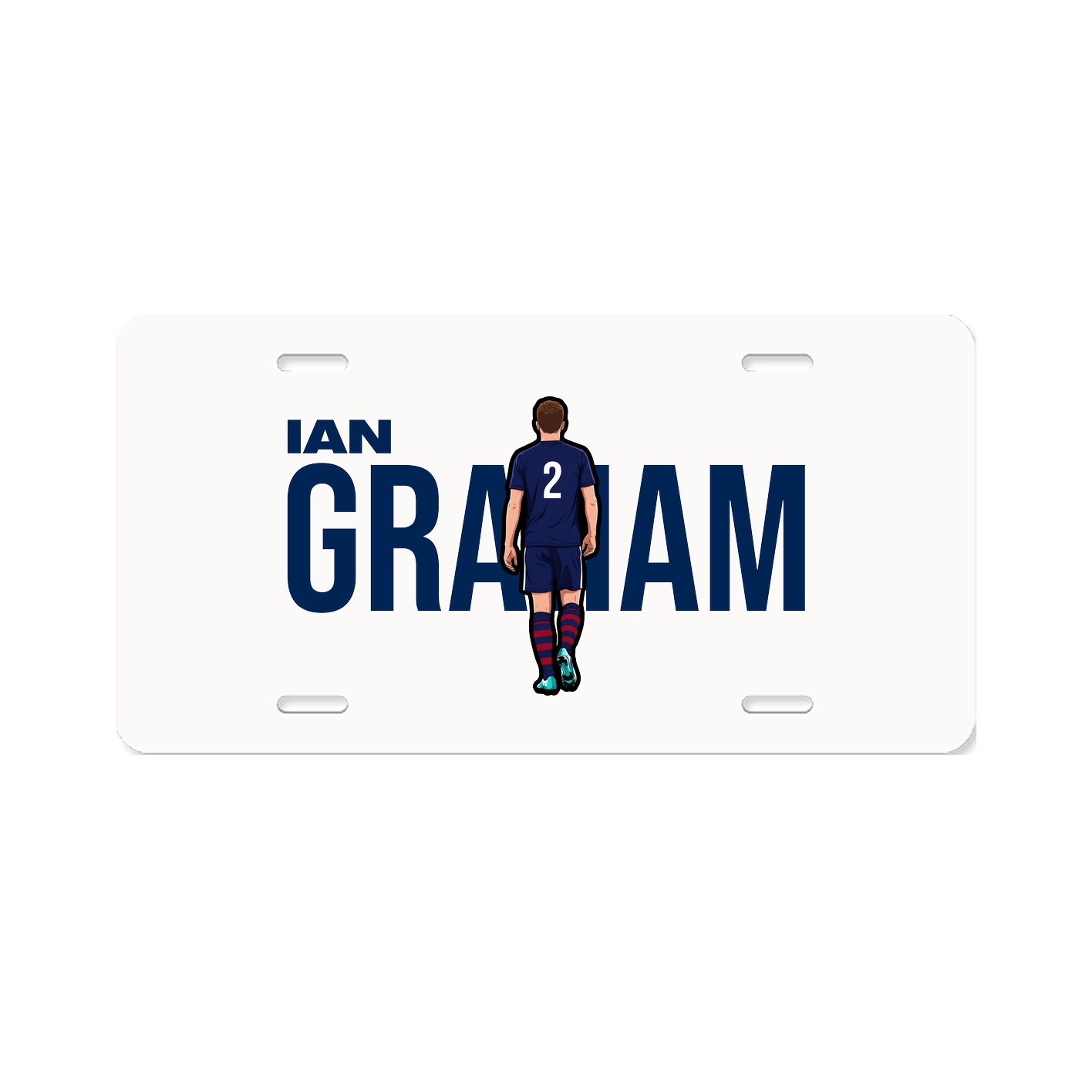 License Plate — Player Name in Classic