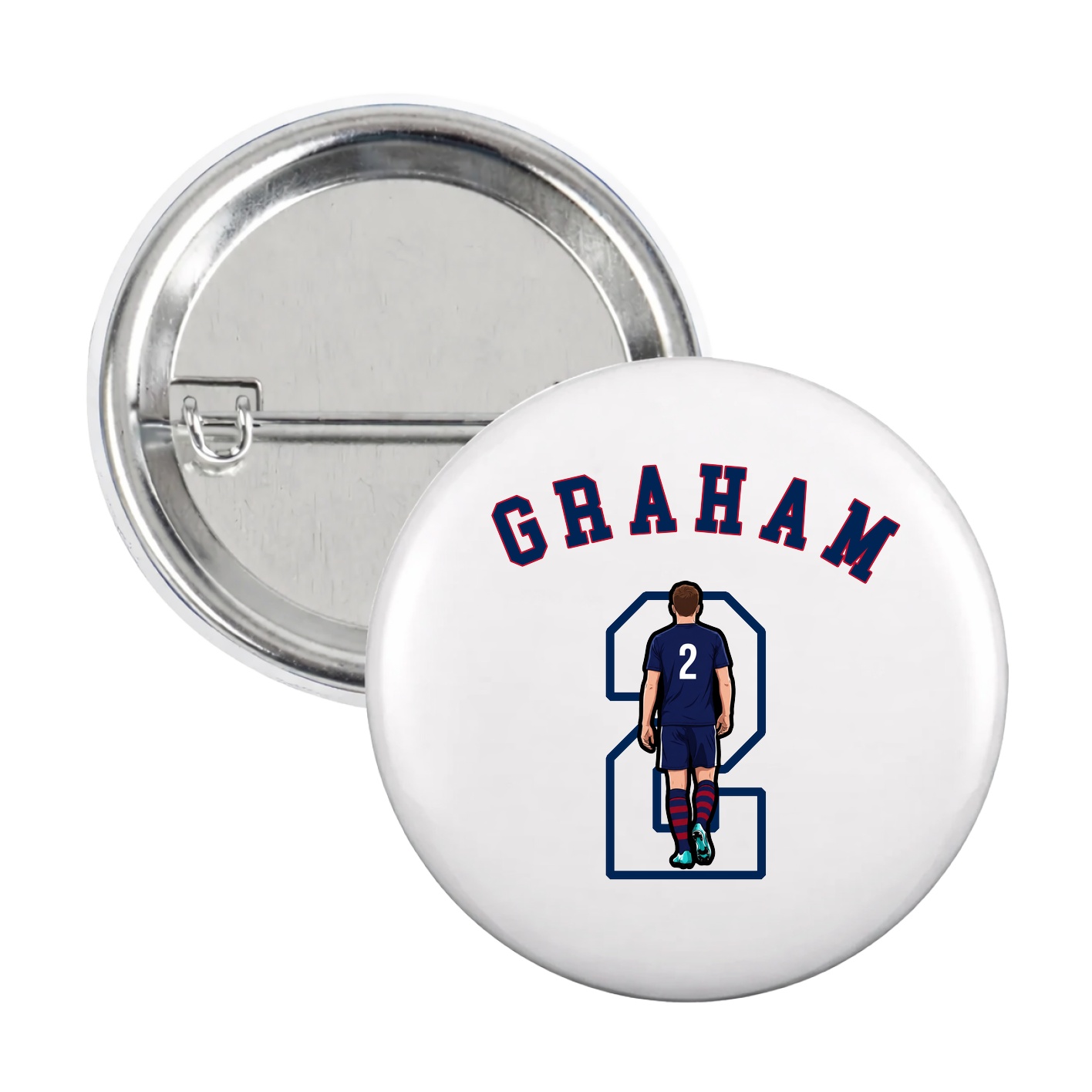 Game Day Button — Shirsey Arch in White