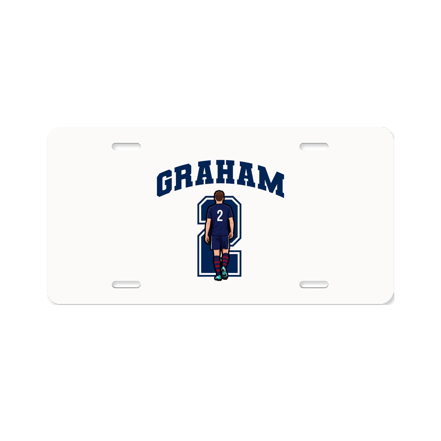 License Plate — Number in Classic