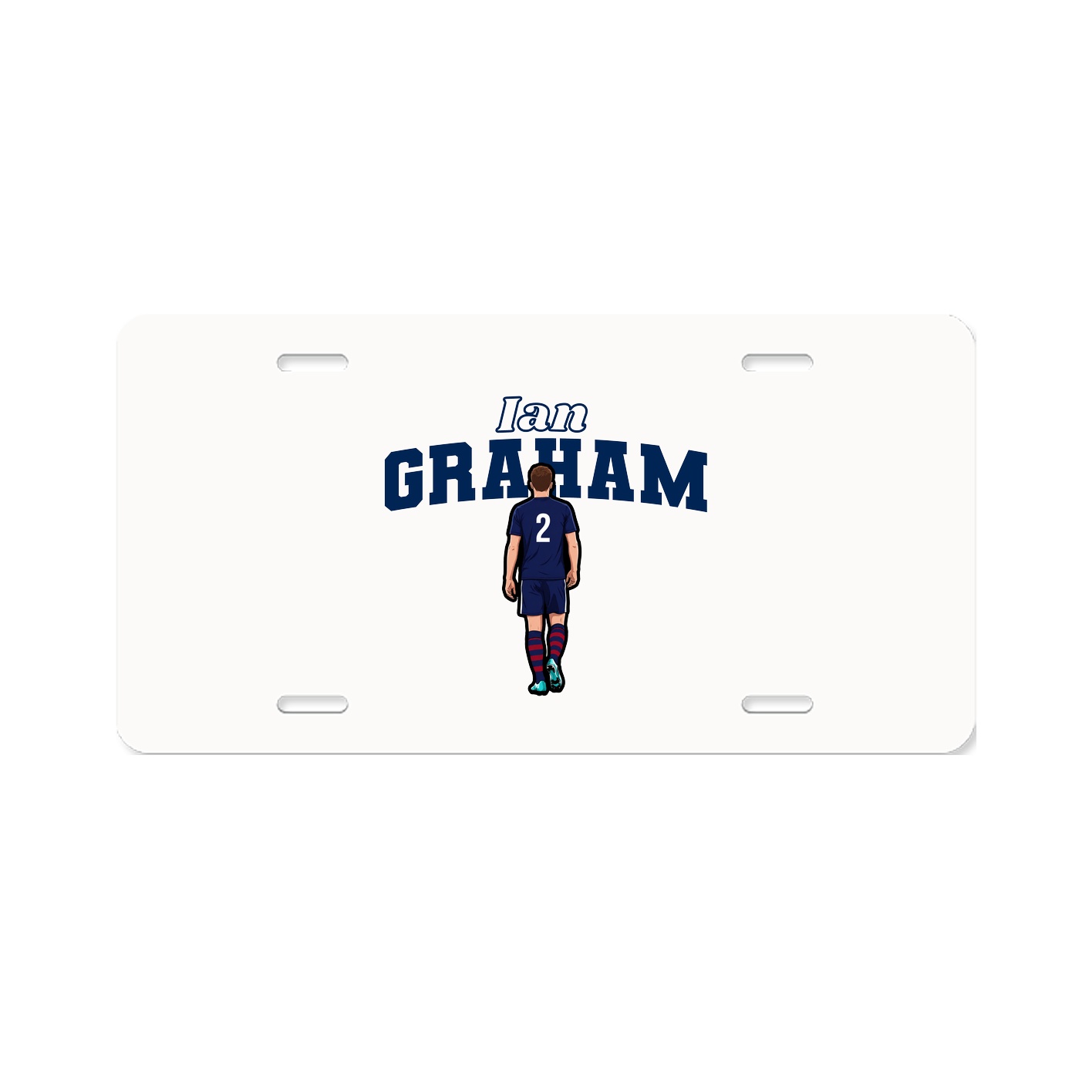 License Plate — Name Arch in Classic