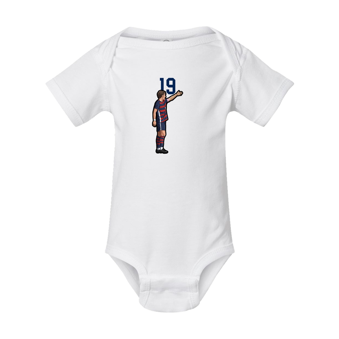 Baby Onesie — Number Top in White
