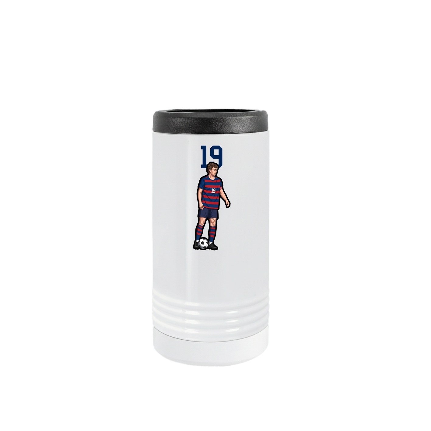 Slim Beverage Holder — Number Top in White