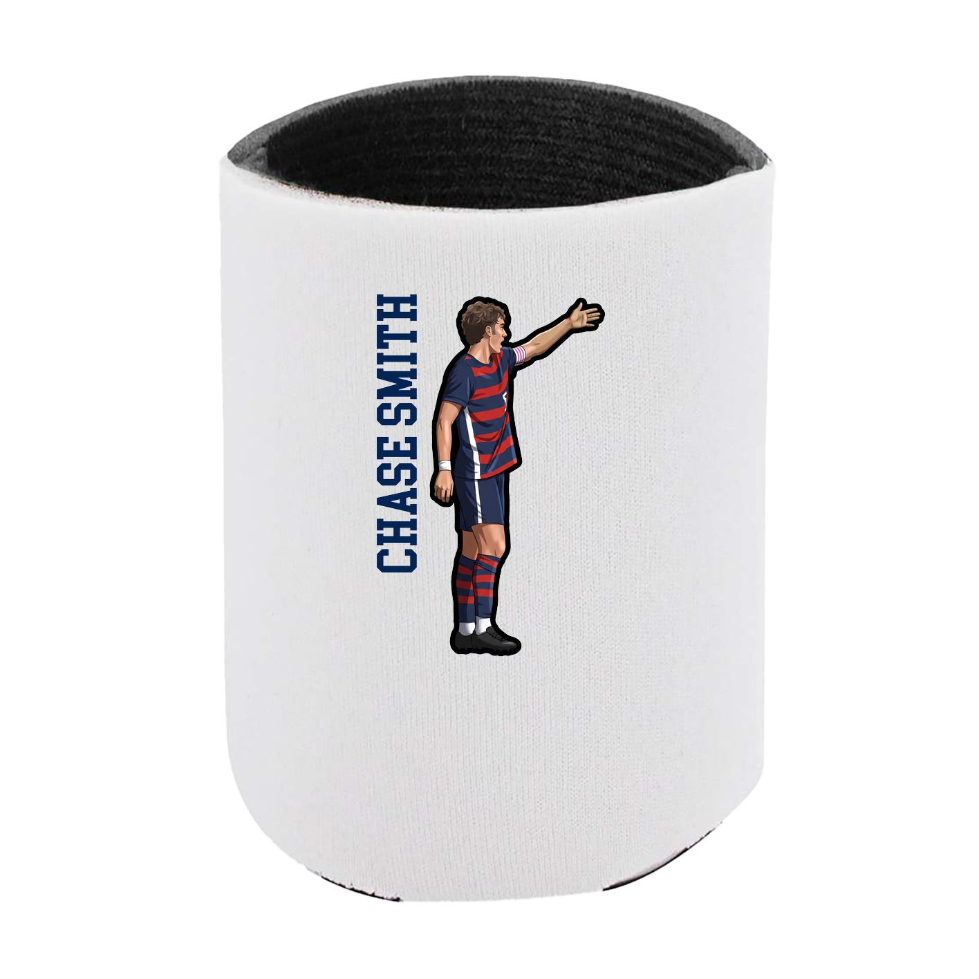 Can Holder — Name Vertical in White