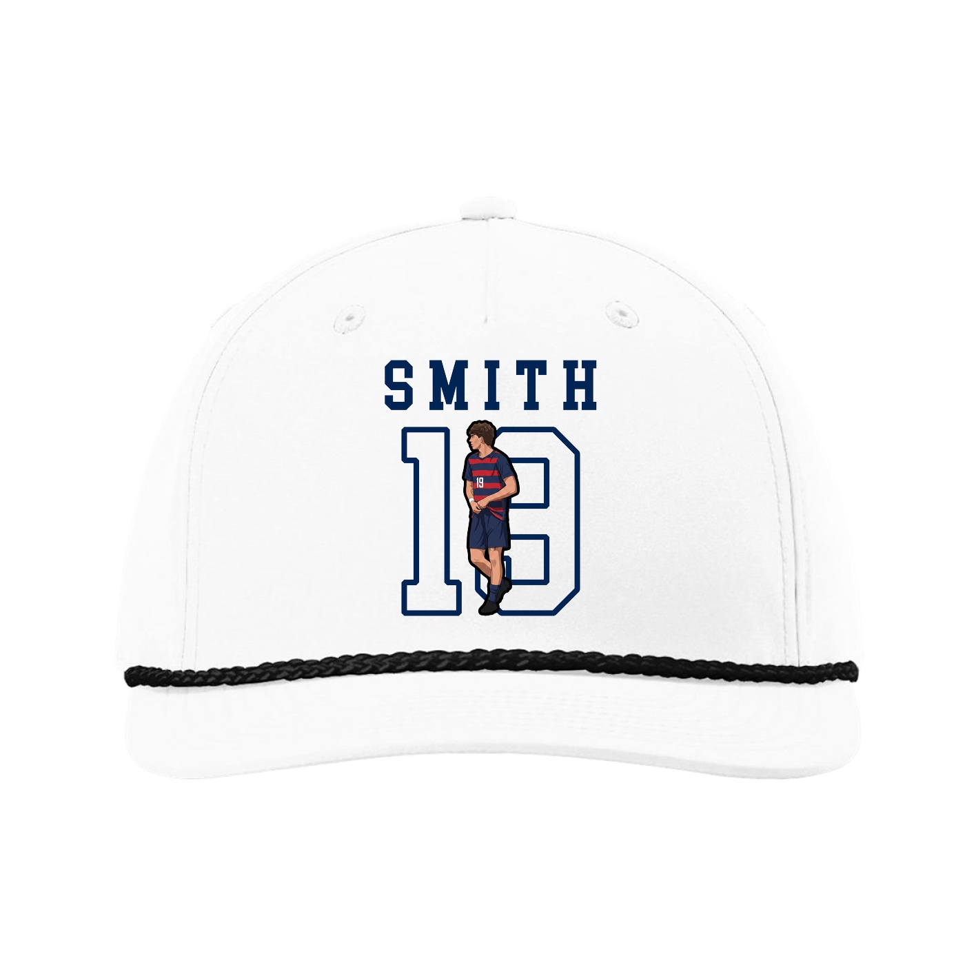 Five-Panel Classic Rope Cap — Shirsey in White