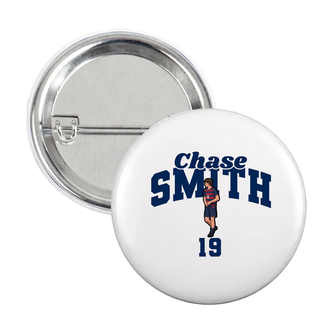 Game Day Button — Signature Arch in White