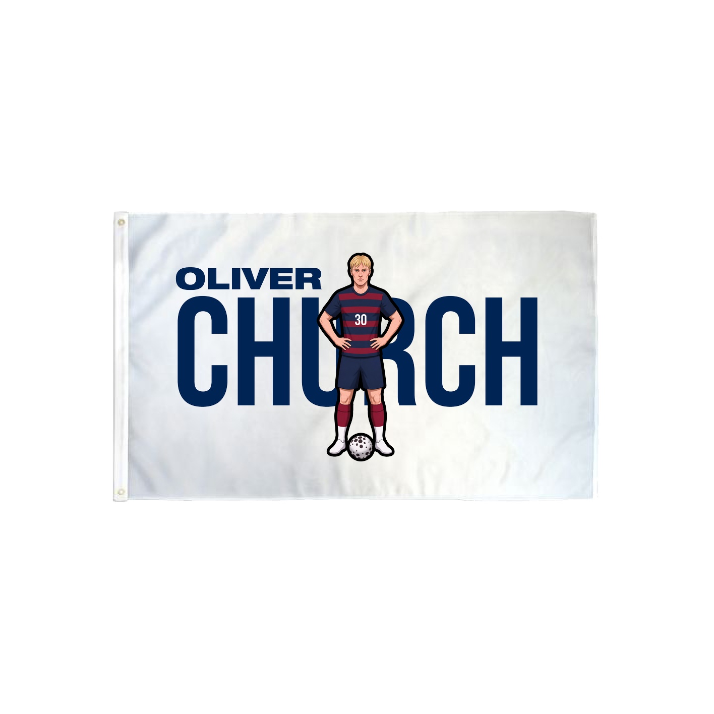 3x5 Flag — Player Name in Classic