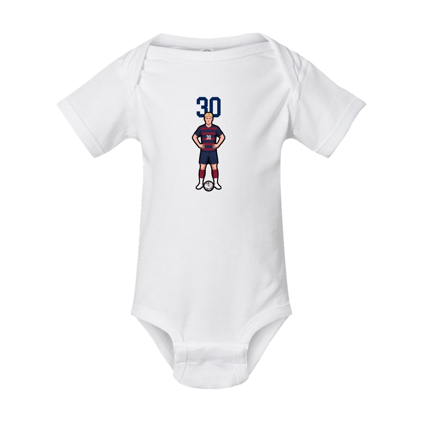 Baby Onesie — Number Top in White
