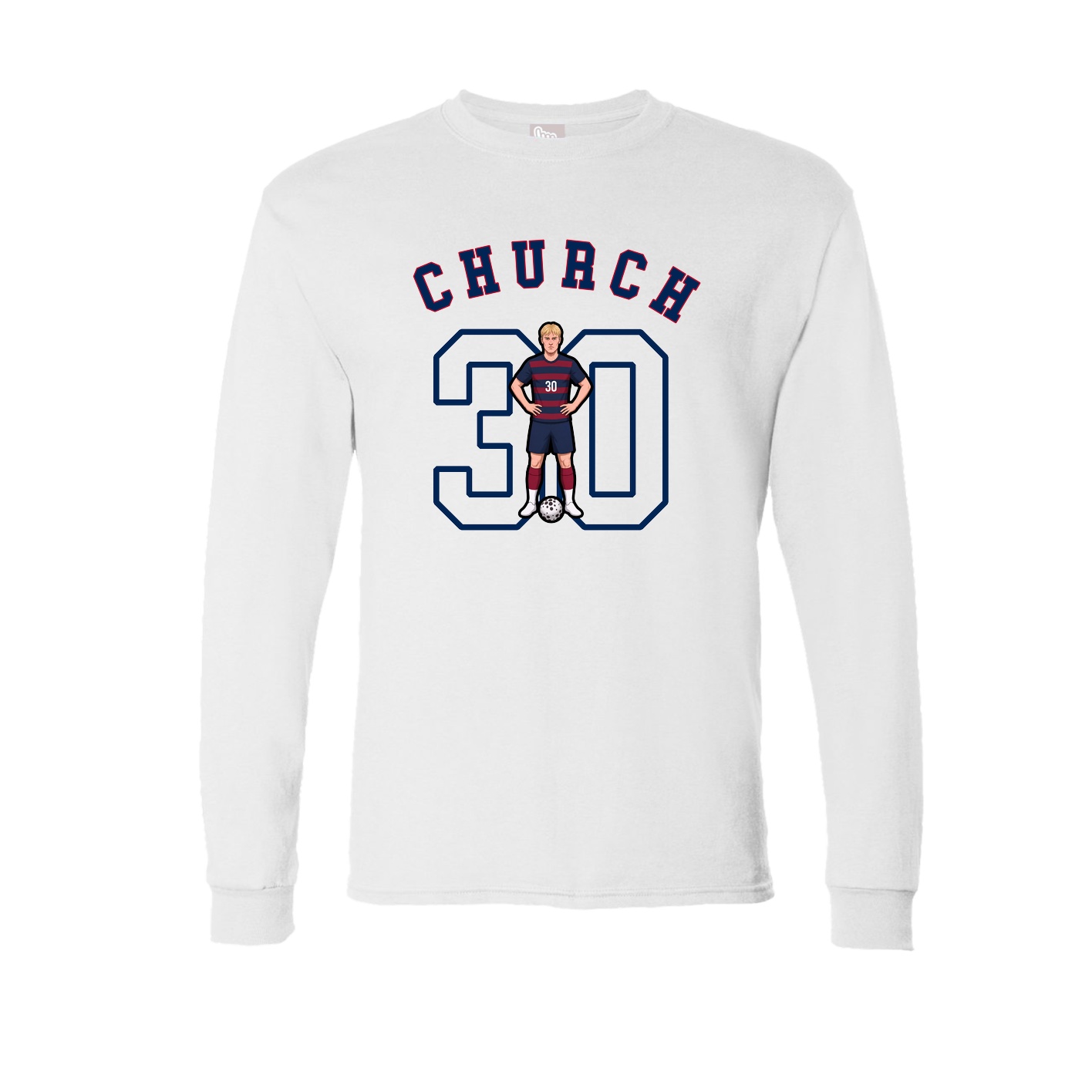 Long Sleeve Tee — Shirsey Arch in White