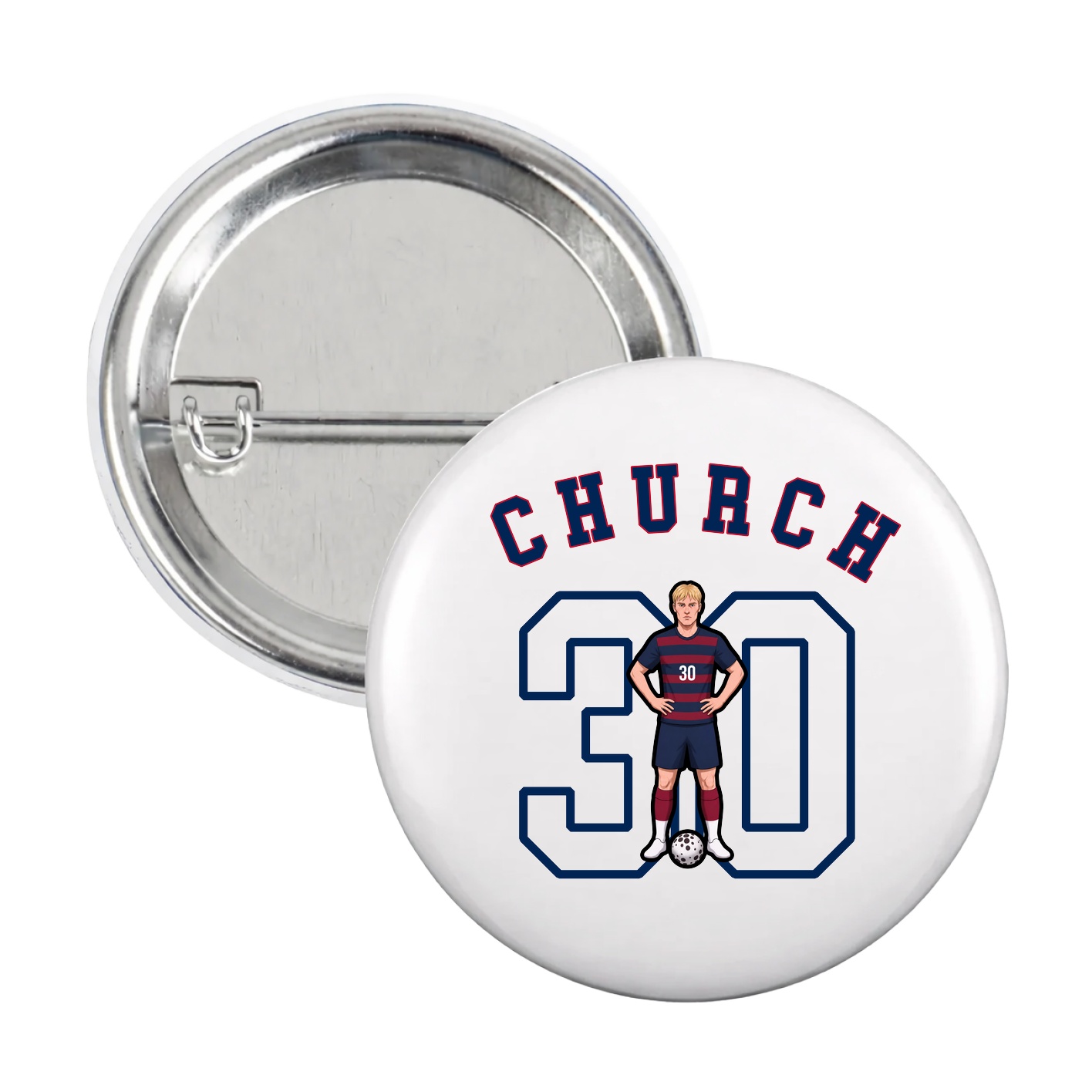 Game Day Button — Shirsey Arch in White