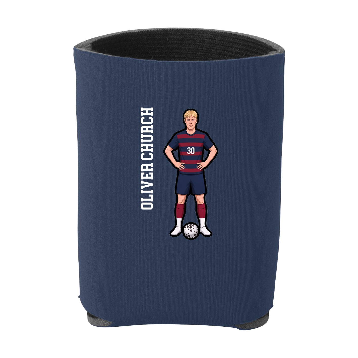 Can Holder — Name Vertical in Navy