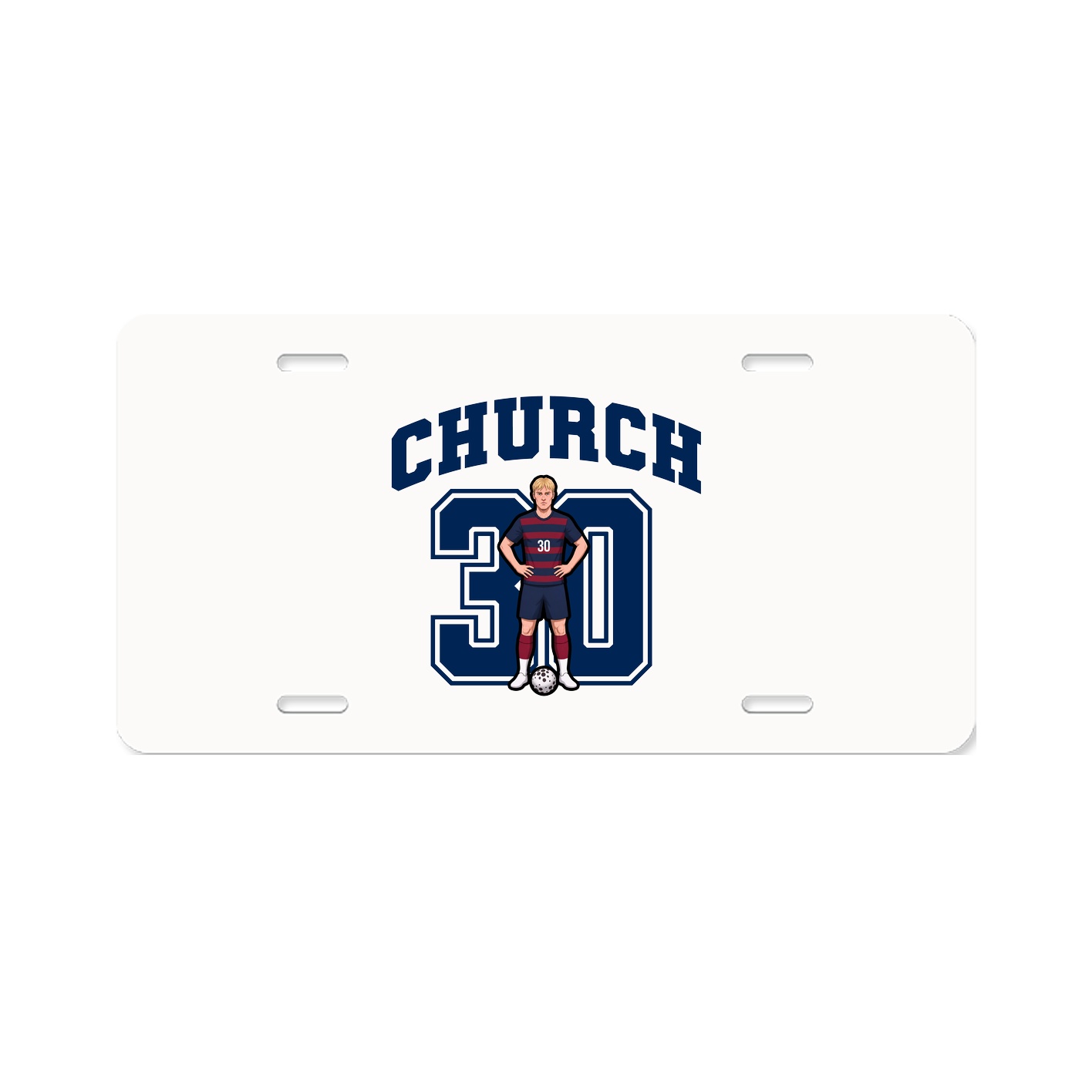 License Plate — Number in Classic