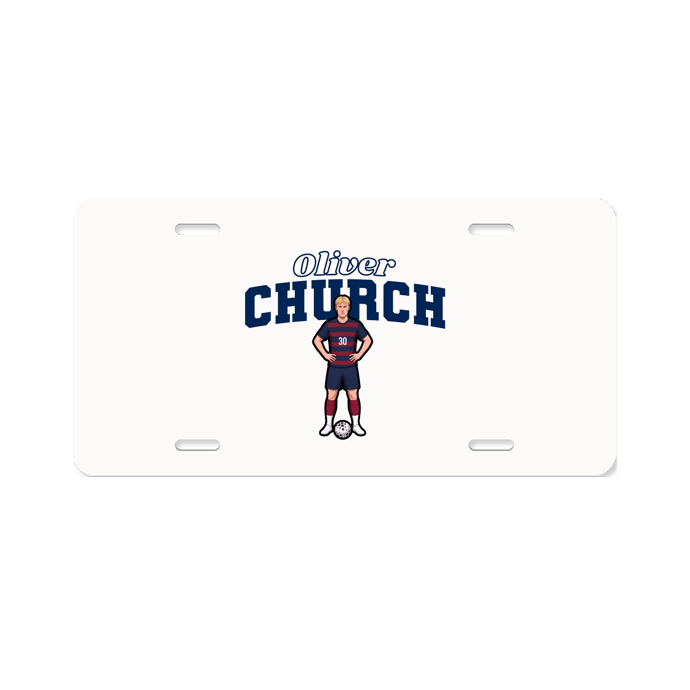 License Plate — Name Arch in Classic