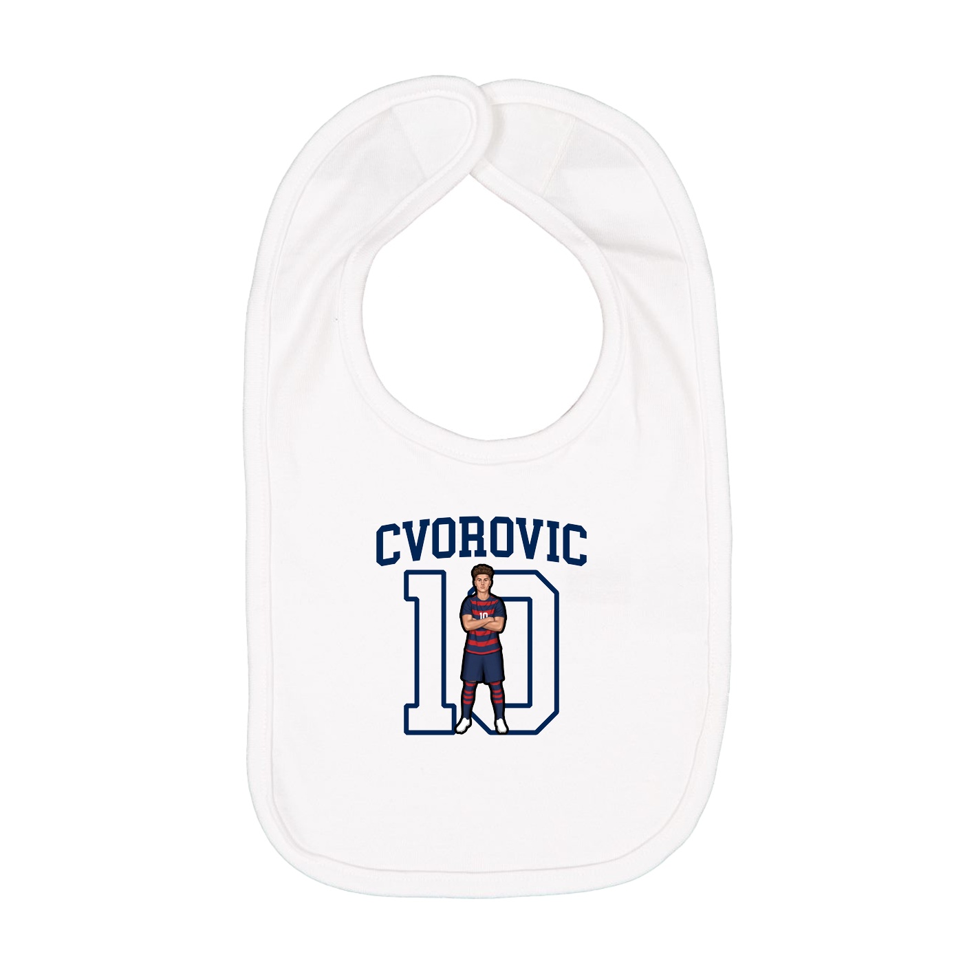 Infant Bib — Shirsey in White